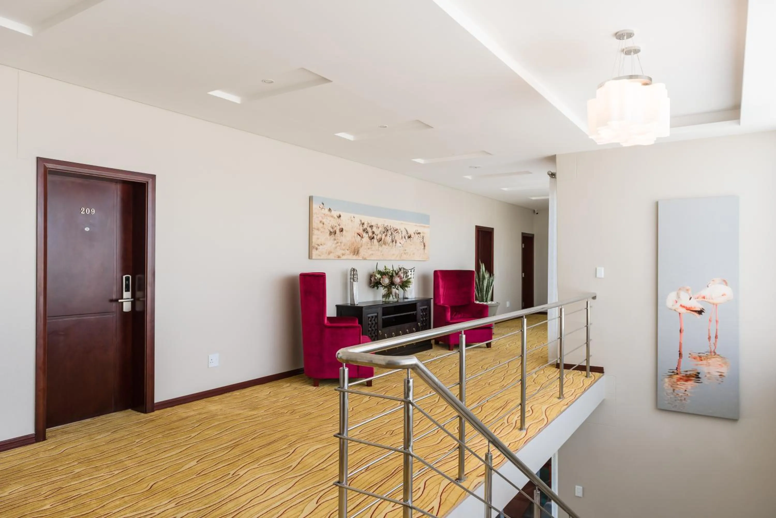 Seating area in Flamingo Villas Boutique Hotel