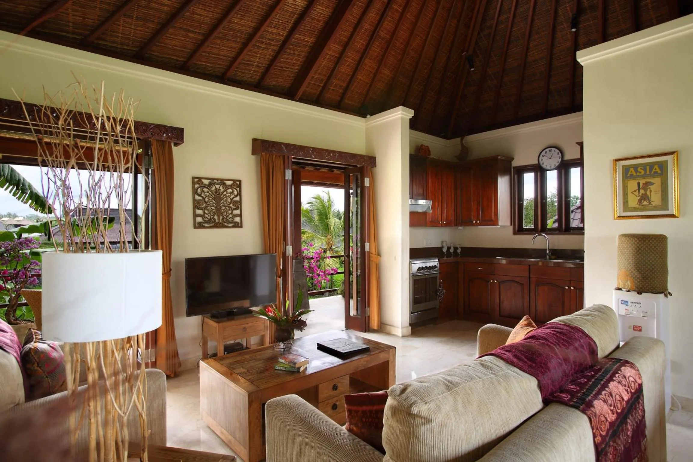 Living room in Satori Villas Bali