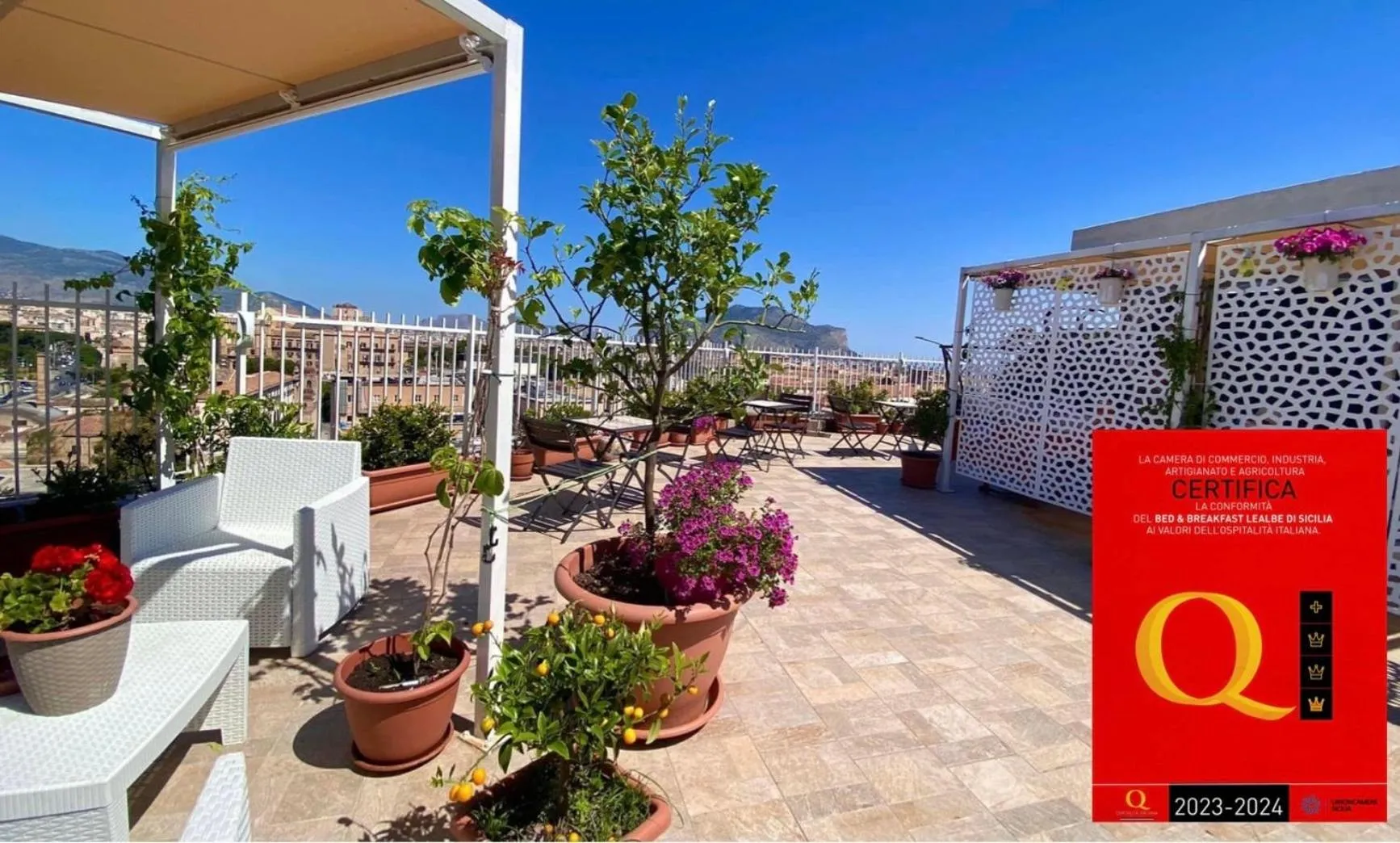 Balcony/Terrace in LeAlbe di Sicilia
