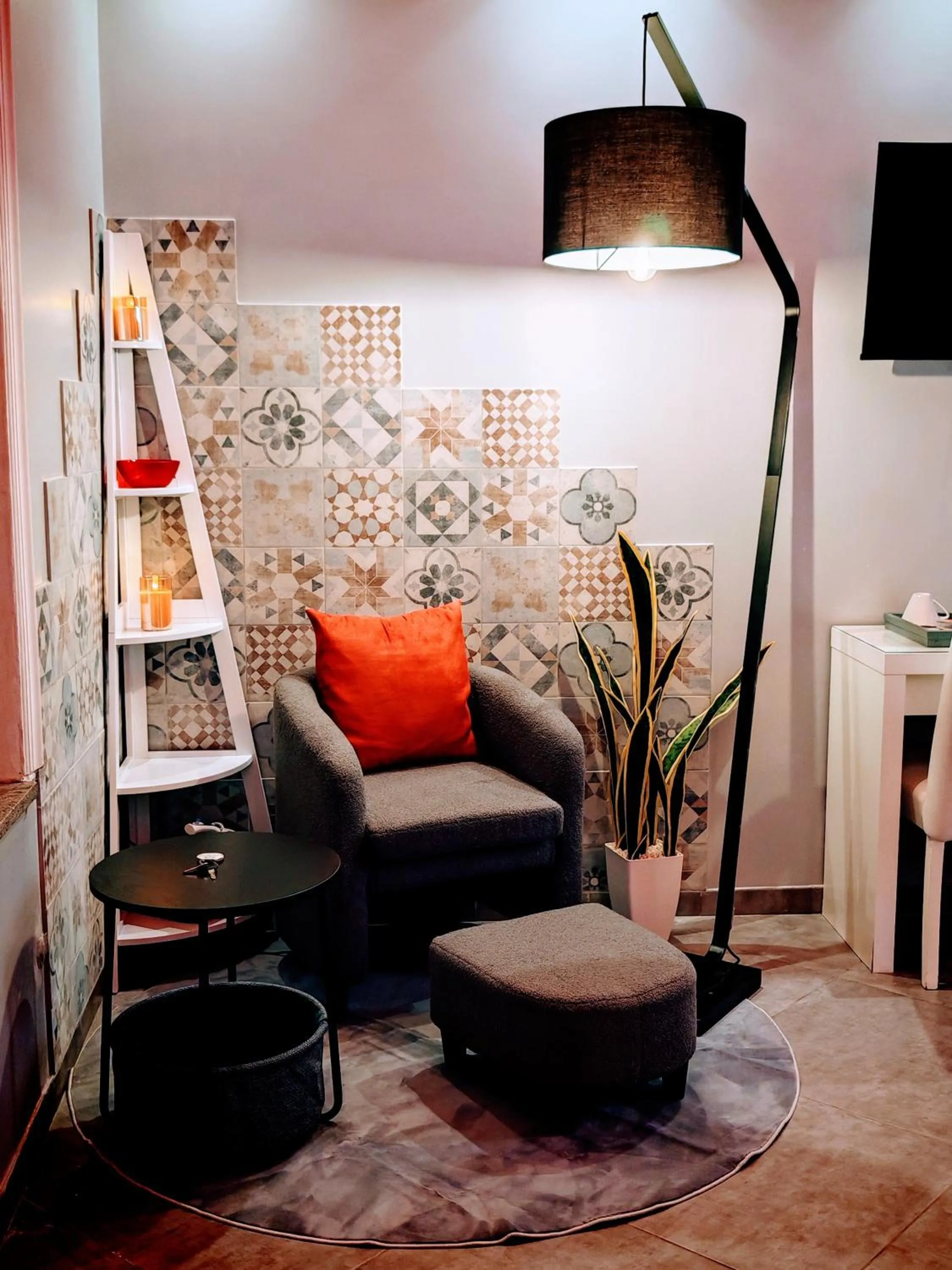 Seating area in Maison Degli Artisti Suites