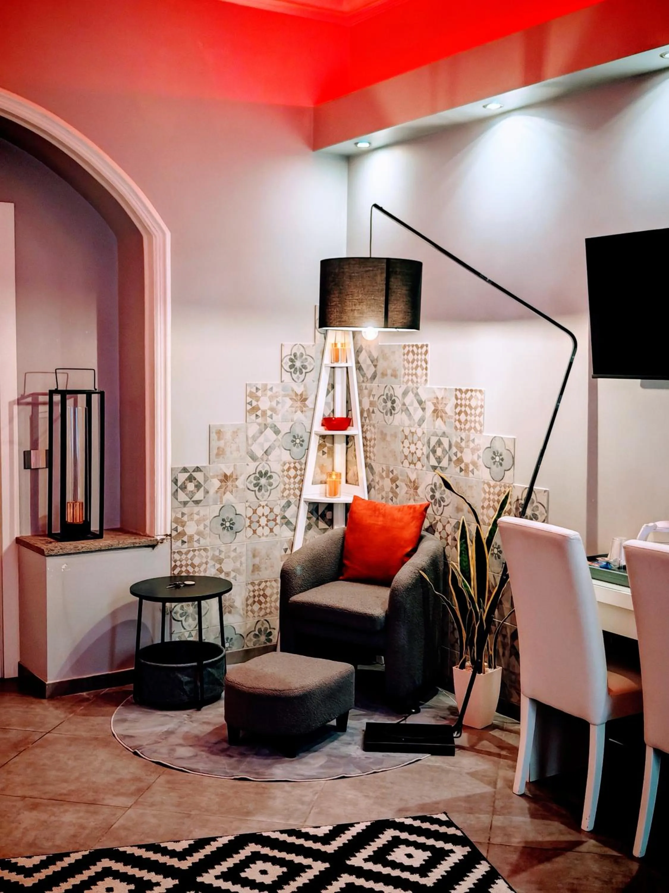 Seating area in Maison Degli Artisti Suites