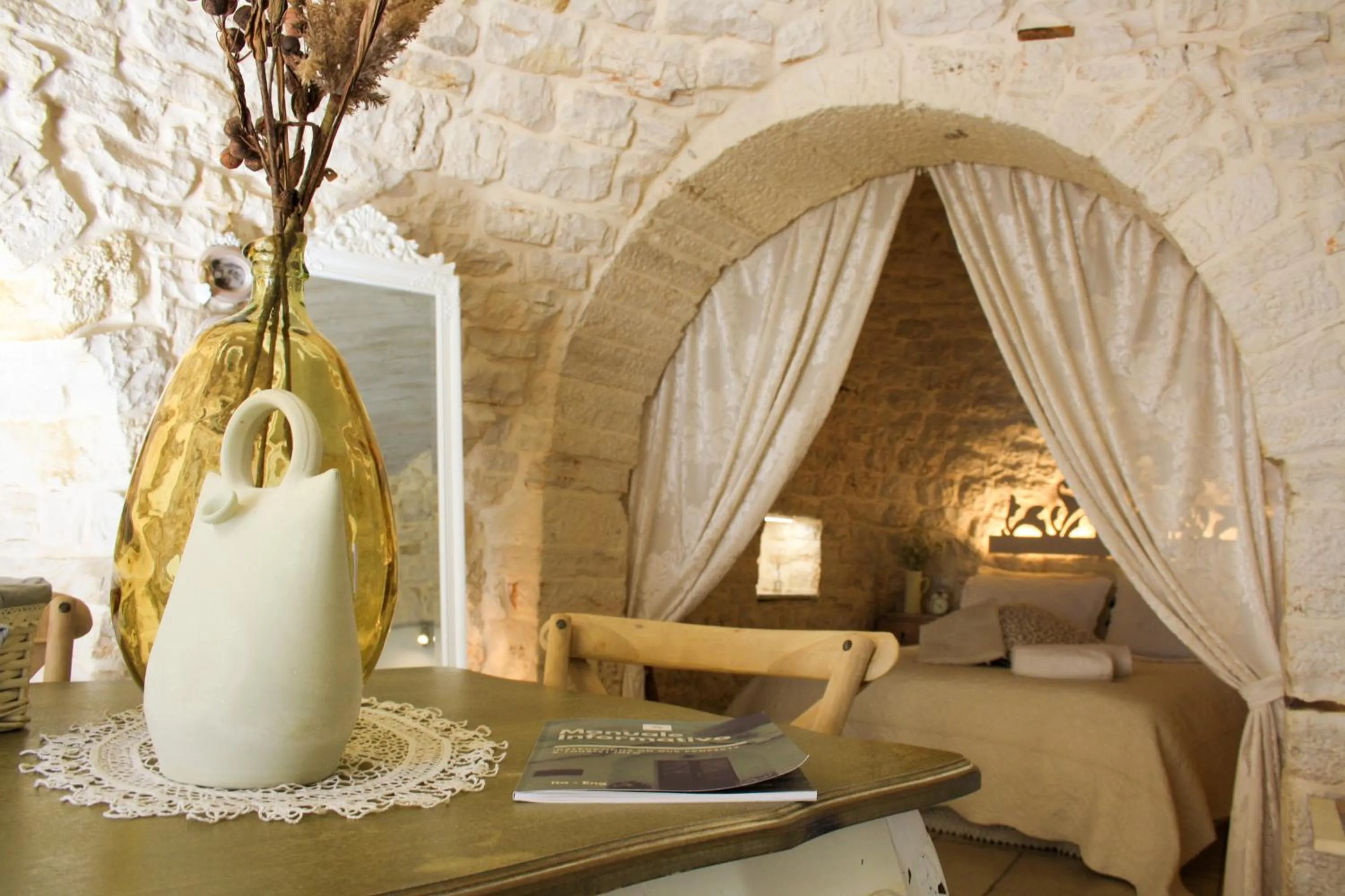 Bed in EnjoyTrulli - Unesco Site