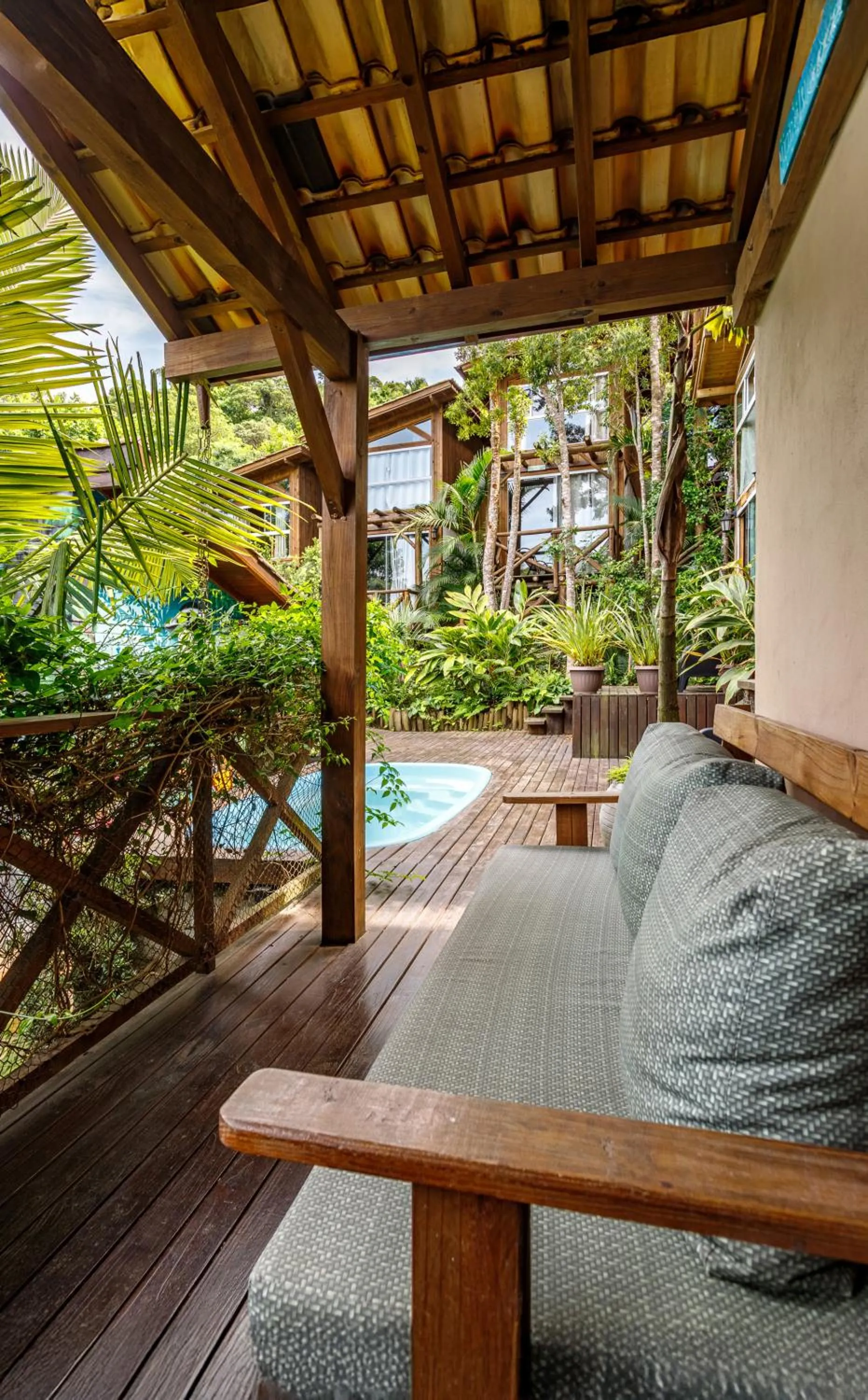 Balcony/Terrace in Moradas do Vale Praia do Rosa