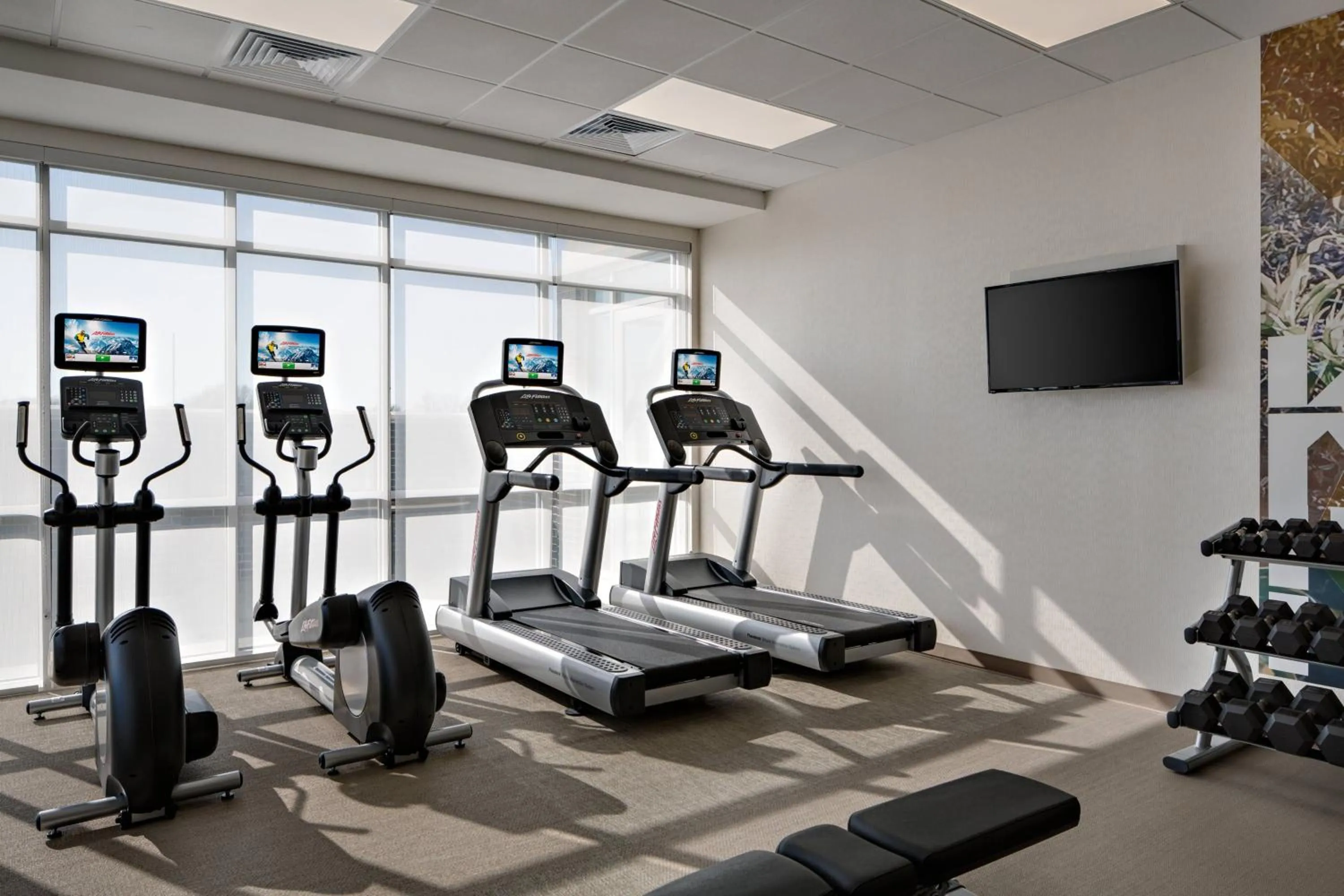 Fitness centre/facilities in SpringHill Suites by Marriott Oklahoma City Midwest City Del City