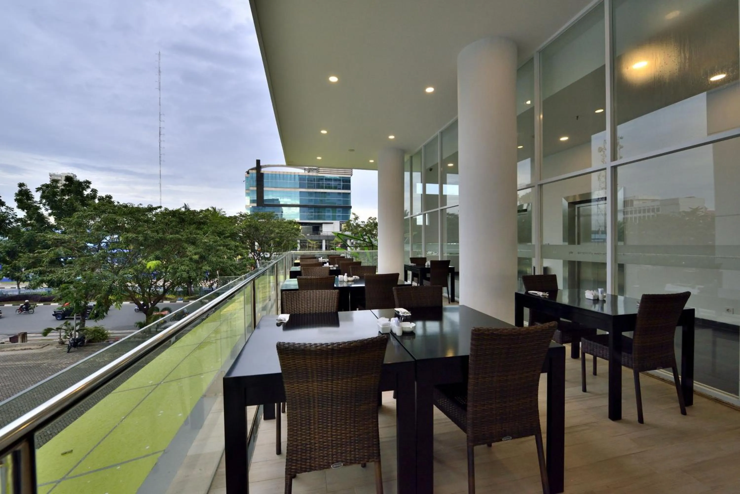 Balcony/Terrace in Whiz Prime Hotel Sudirman Pekanbaru