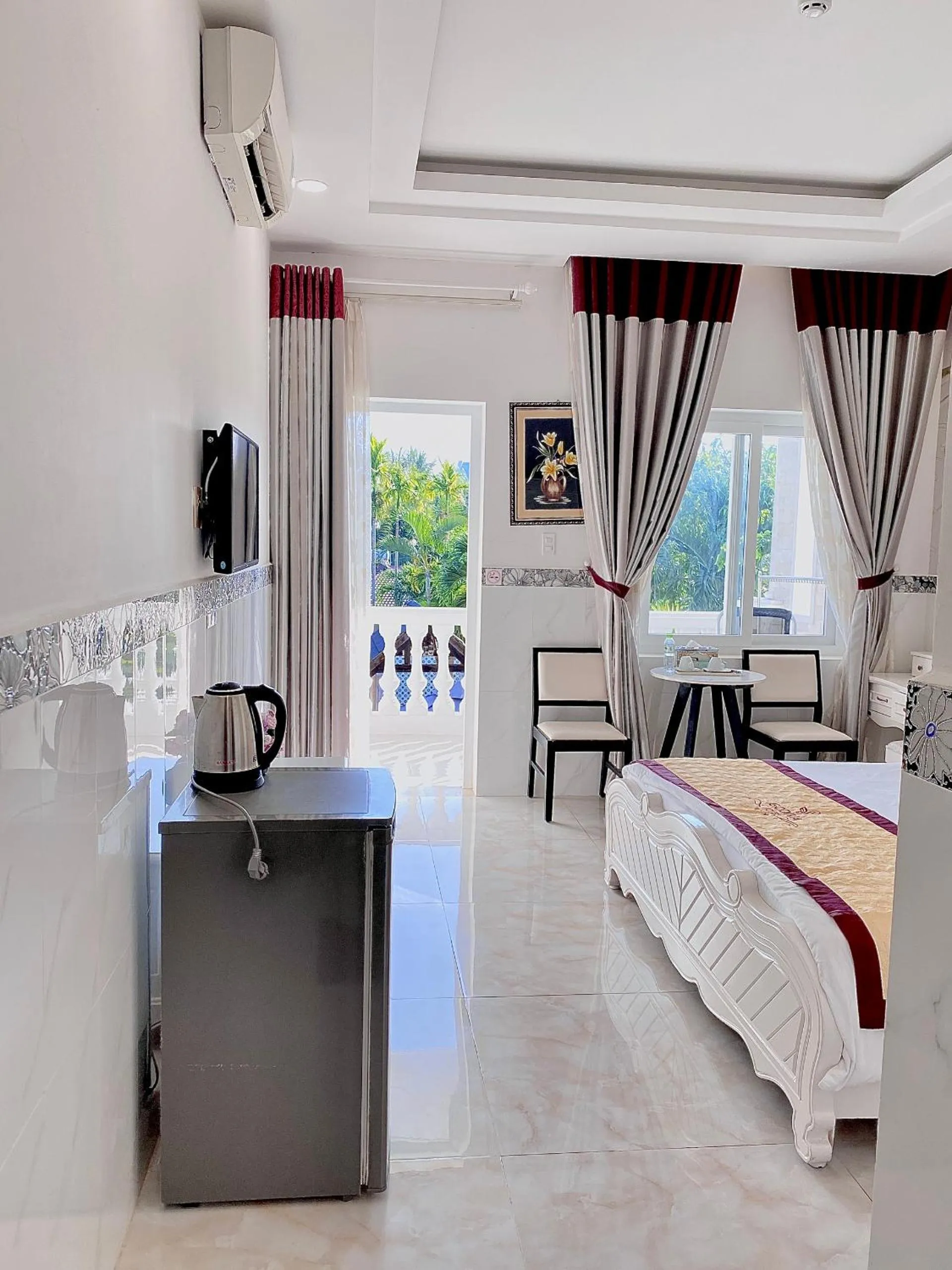 Living room, Bed in Godiva Villa Phu Quoc