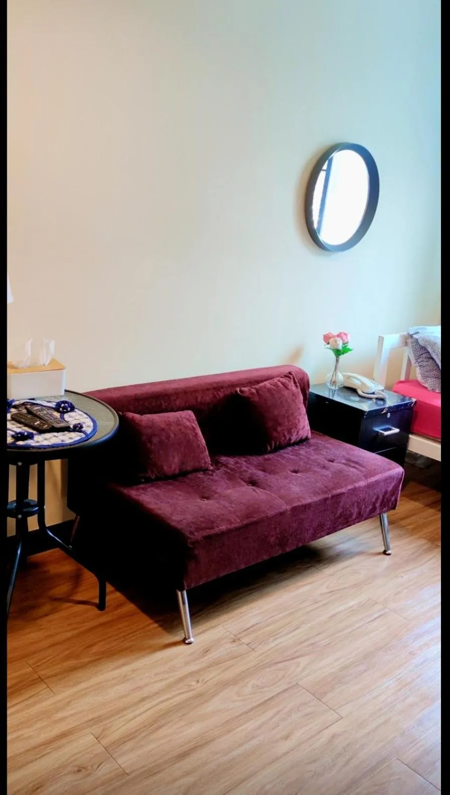 Photo of the whole room in The Cube Sathorn Boutique Hotel เดอะ คิวบ์ สาทร บูติค โฮเทล Near BTS Surasak