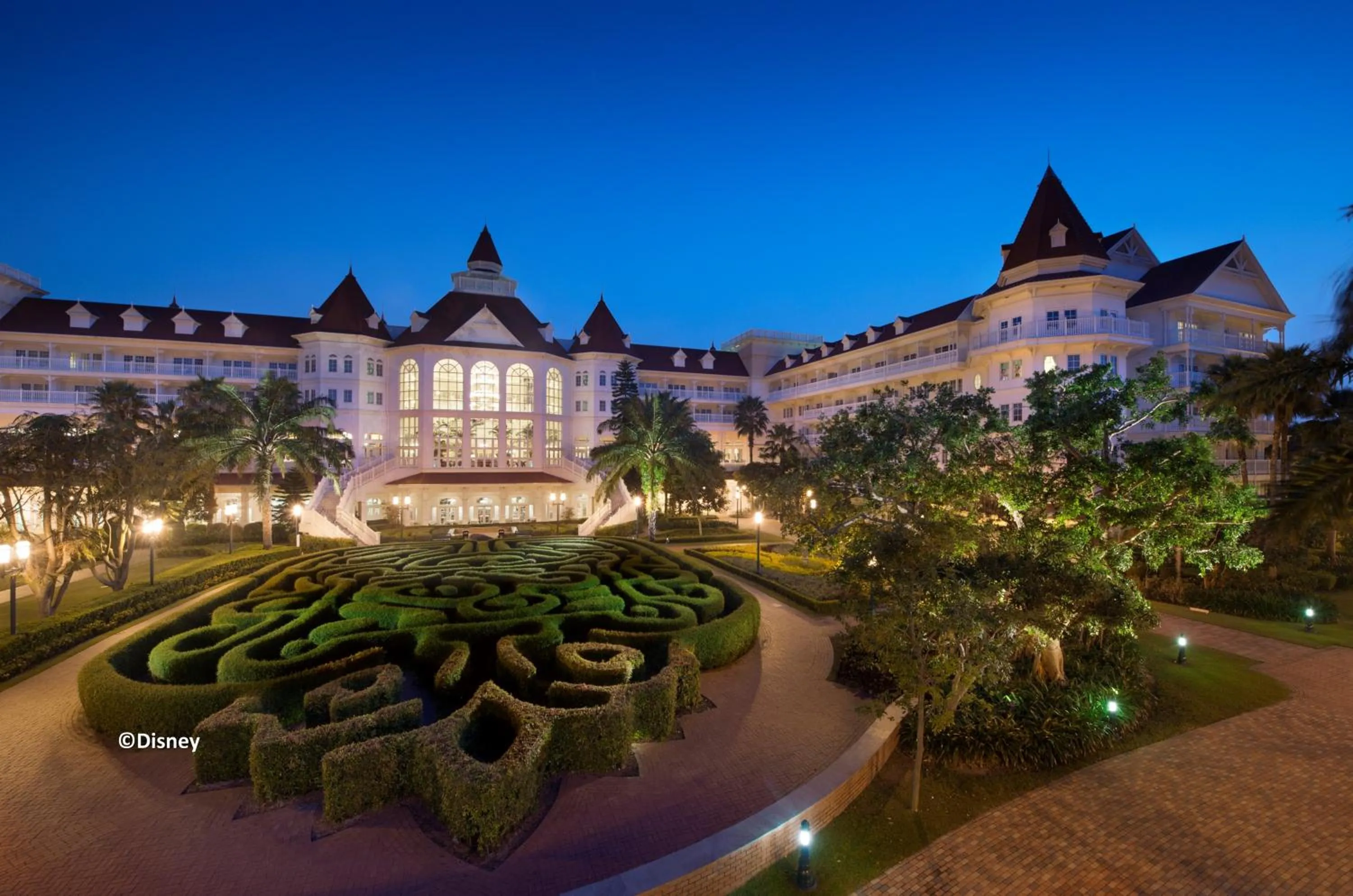 Property building in Hong Kong Disneyland Hotel