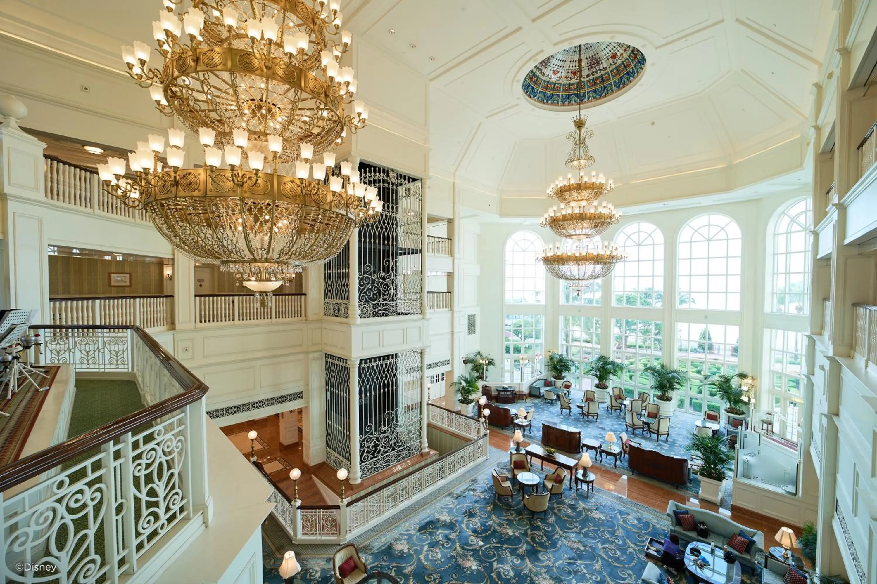 Property building in Hong Kong Disneyland Hotel