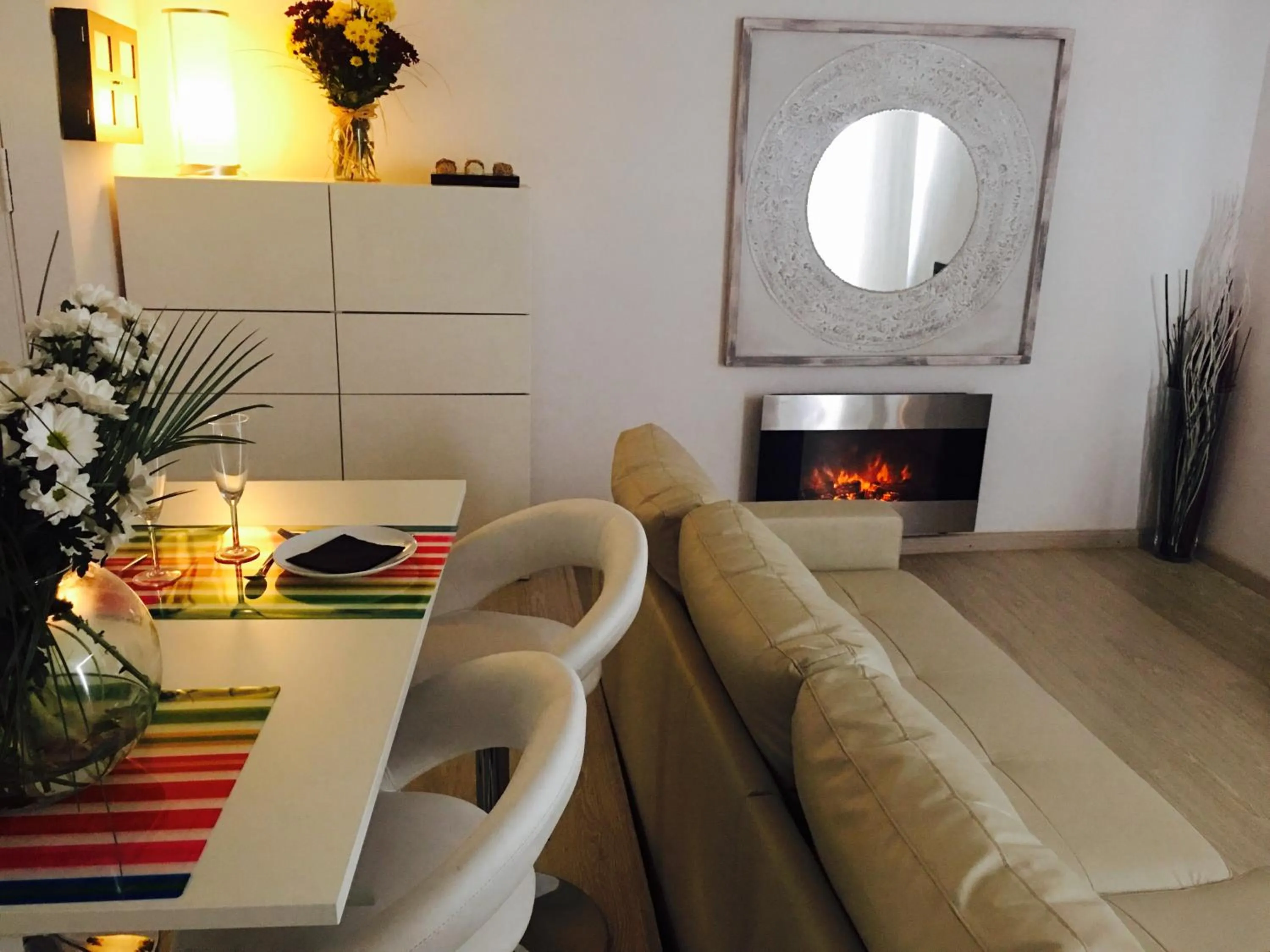 Living room in Panoramic Apartments Sitges