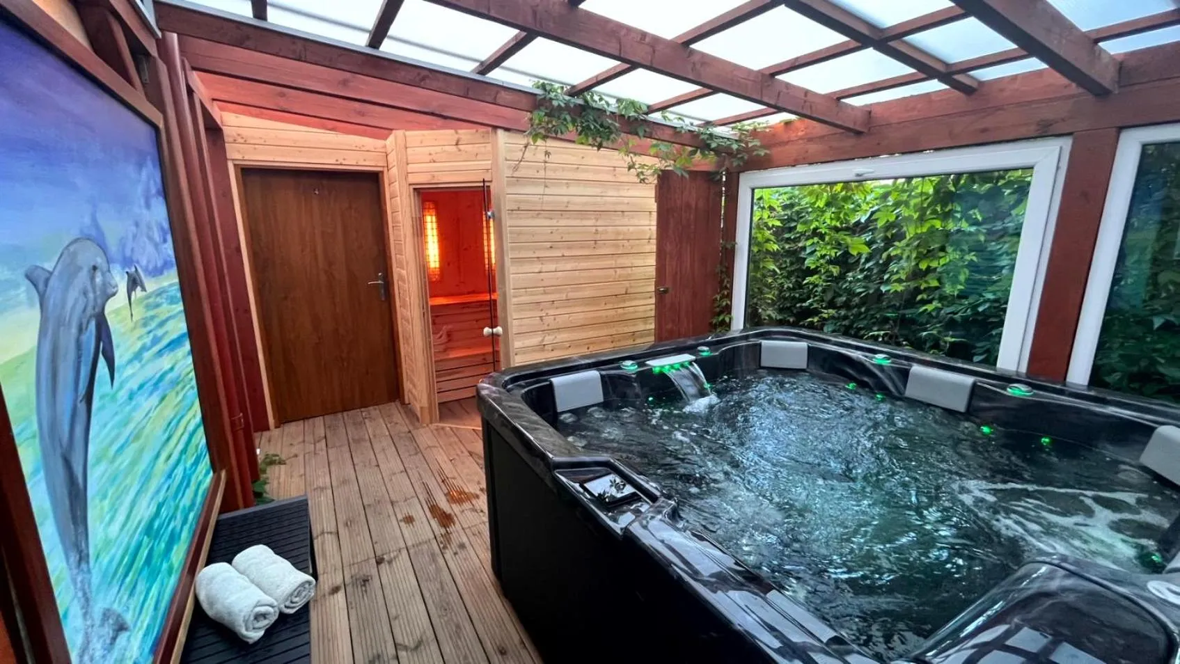 Hot Tub in Gościniec Kaszebe