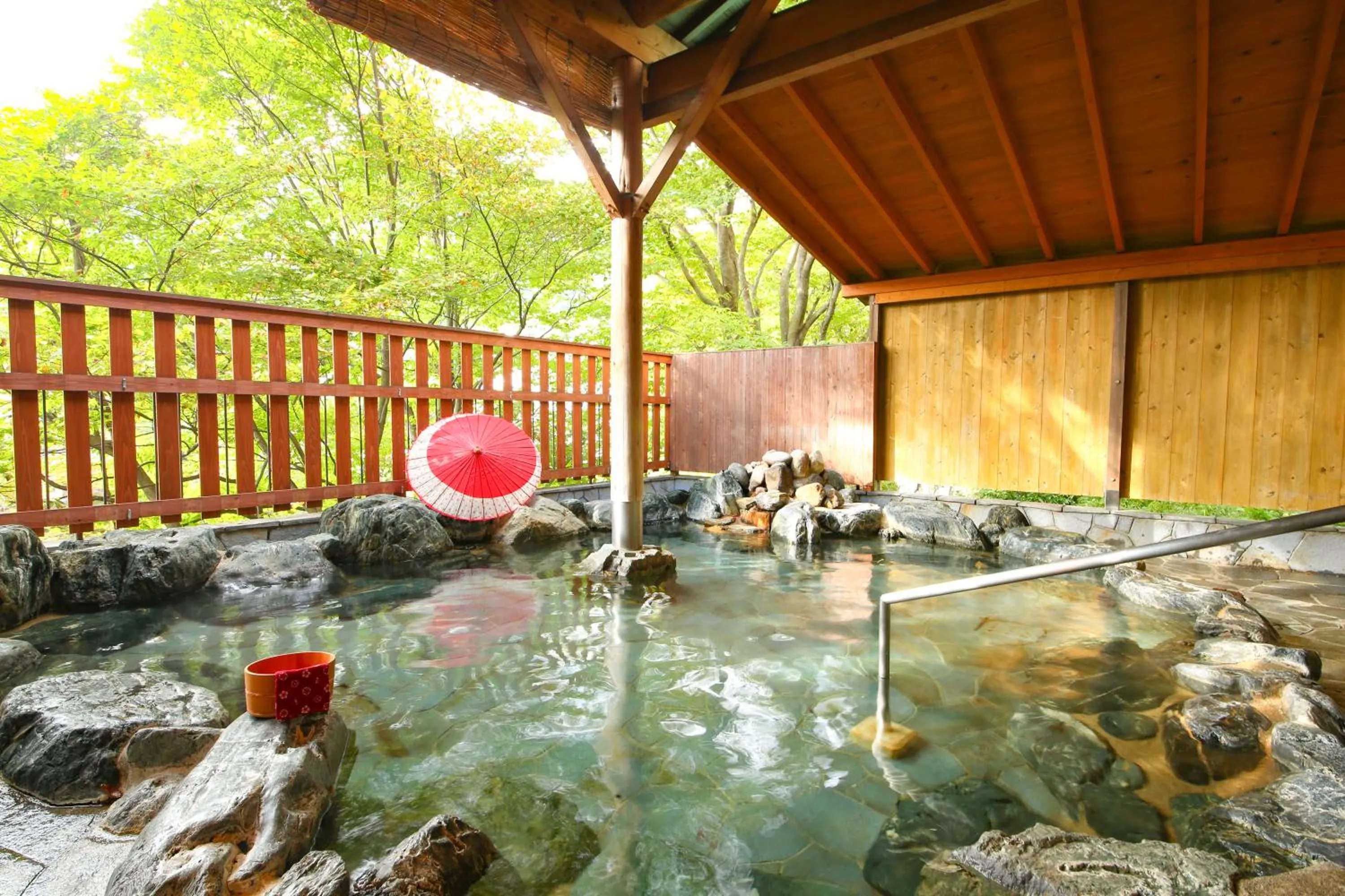 Hot Spring Bath in Ooedo Onsen Monogatari Hotel Kinugawa Gyoen