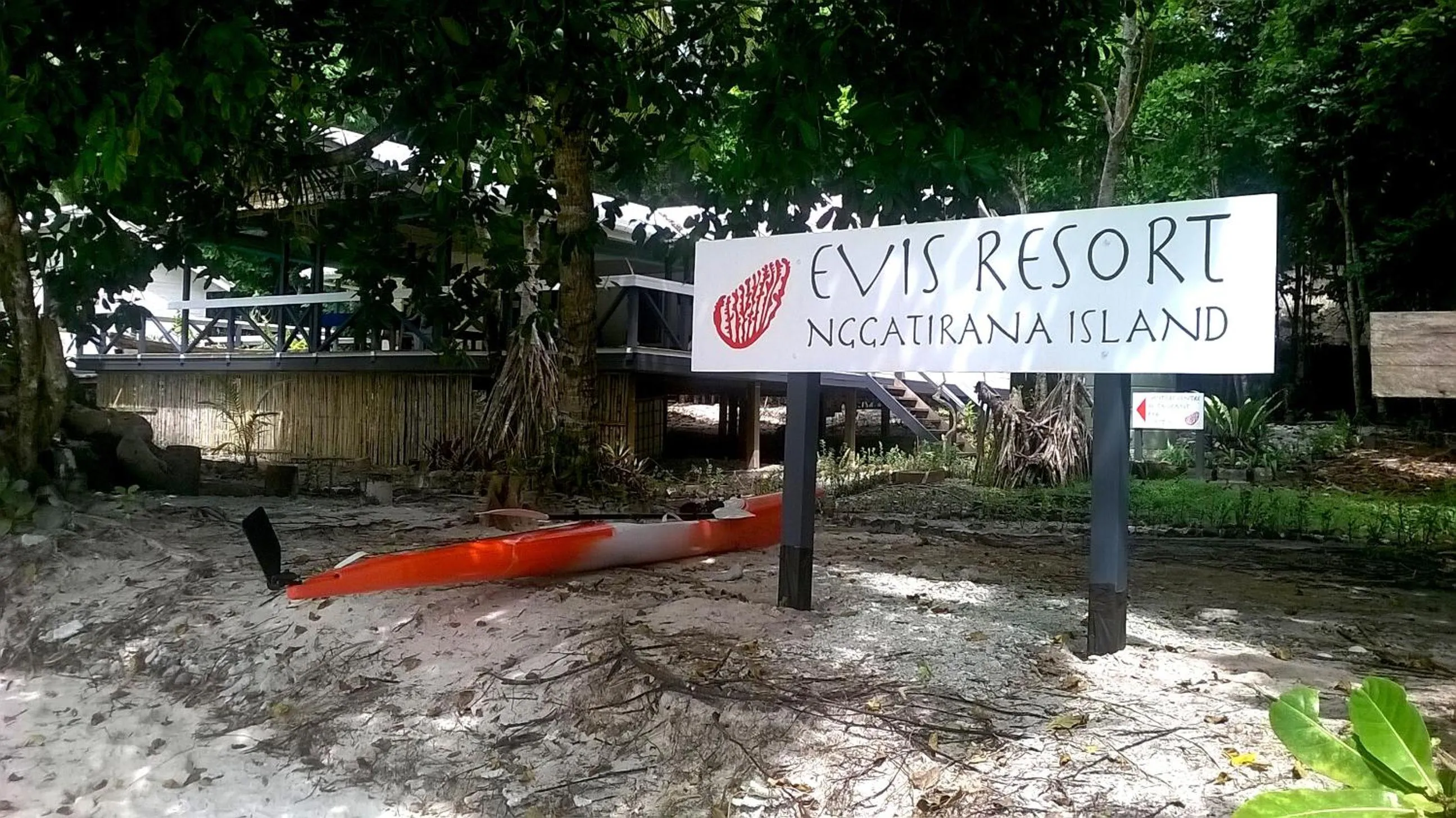 Property building in Evis Resort at Nggatirana Island