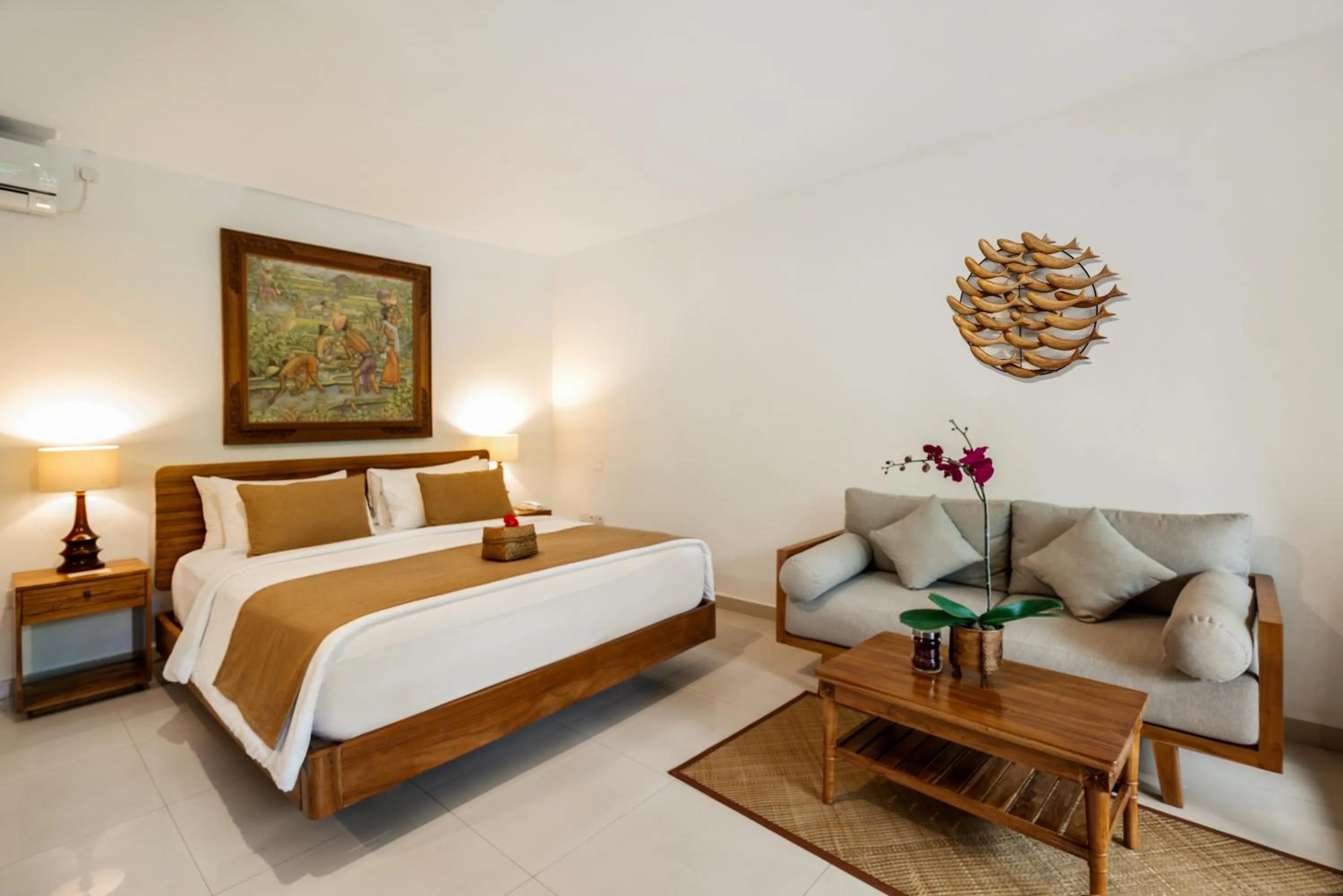 Bedroom, Bed in Jati Cottage