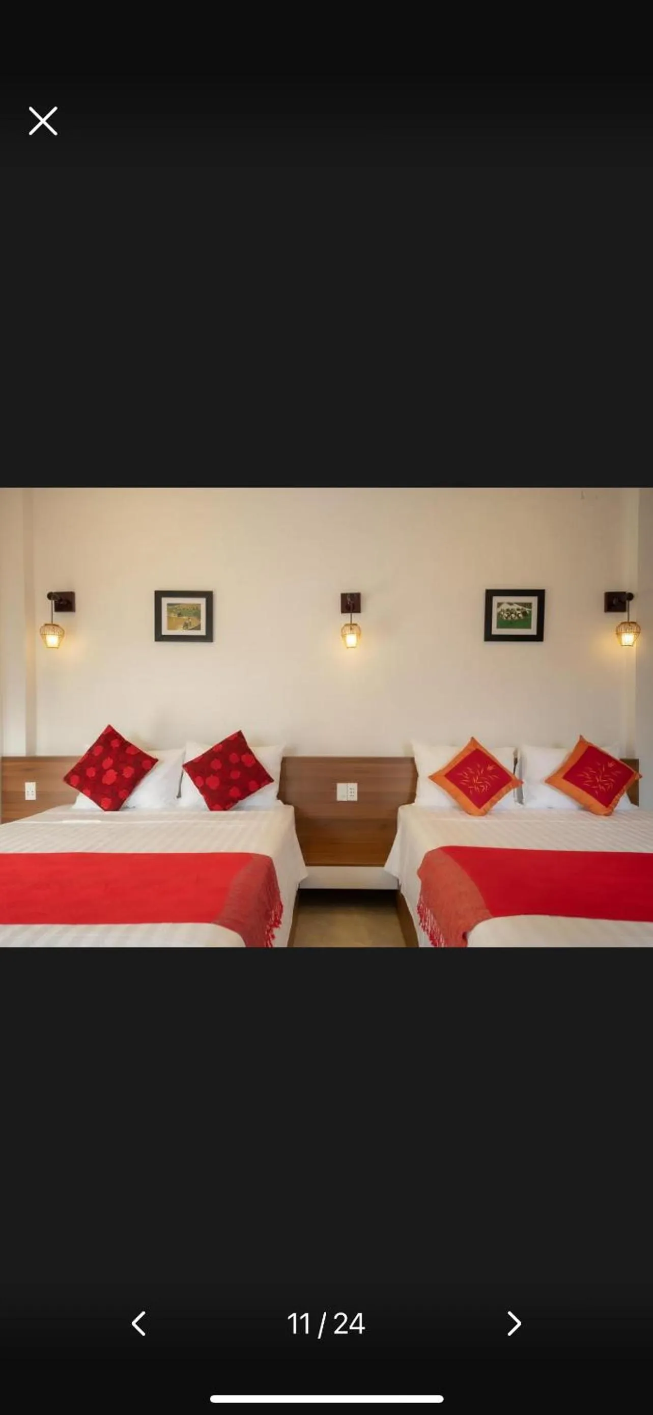 Bed in Hung Do Beach Homestay