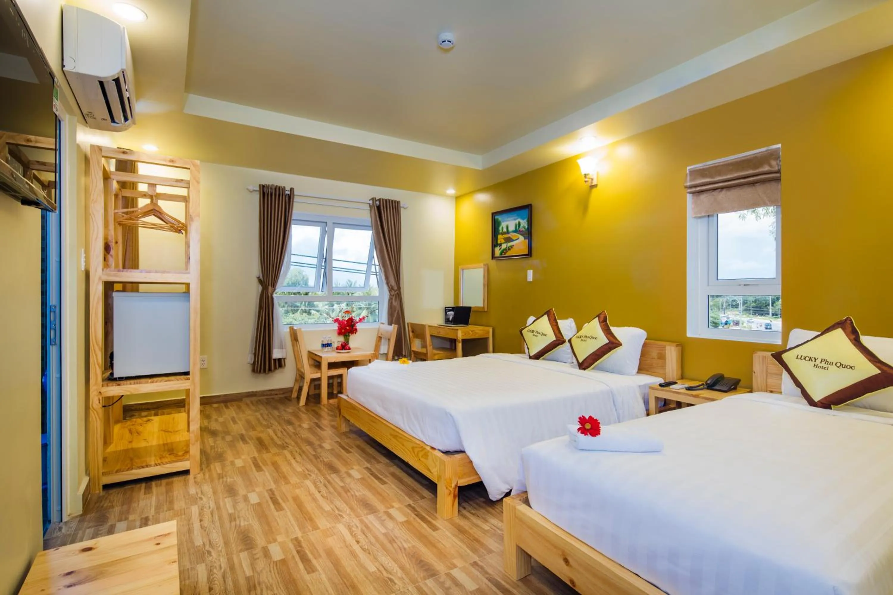 Photo of the whole room, Bed in Lucky Phu Quoc Hotel