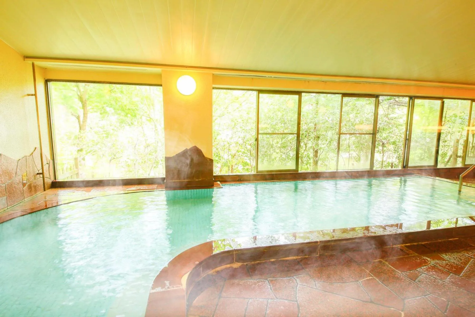 Hot Spring Bath in Ooedo Onsen Monogatari Shinshu Kakeyu