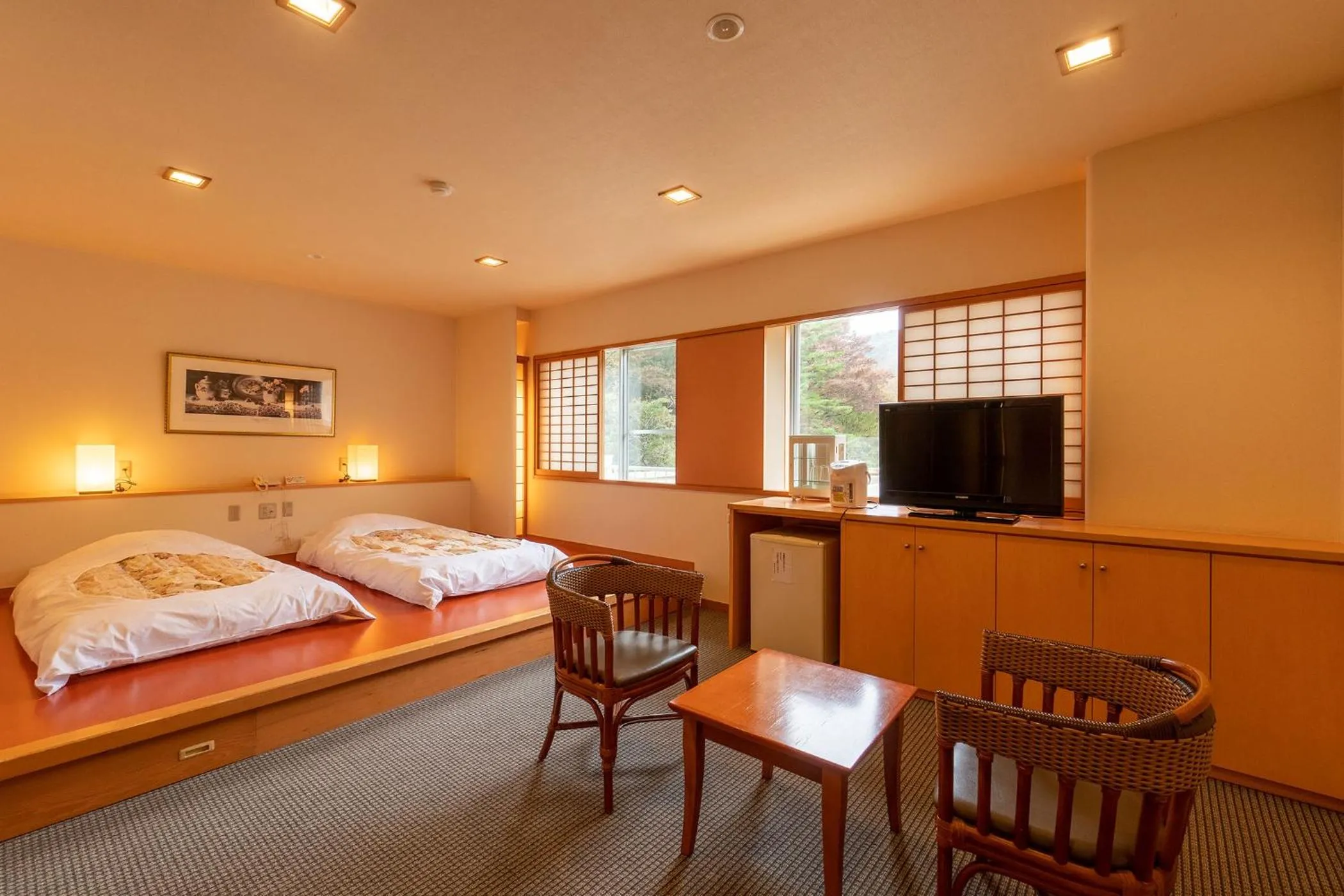 Photo of the whole room, Bed in Ooedo Onsen Monogatari Higashiyama Grand Hotel