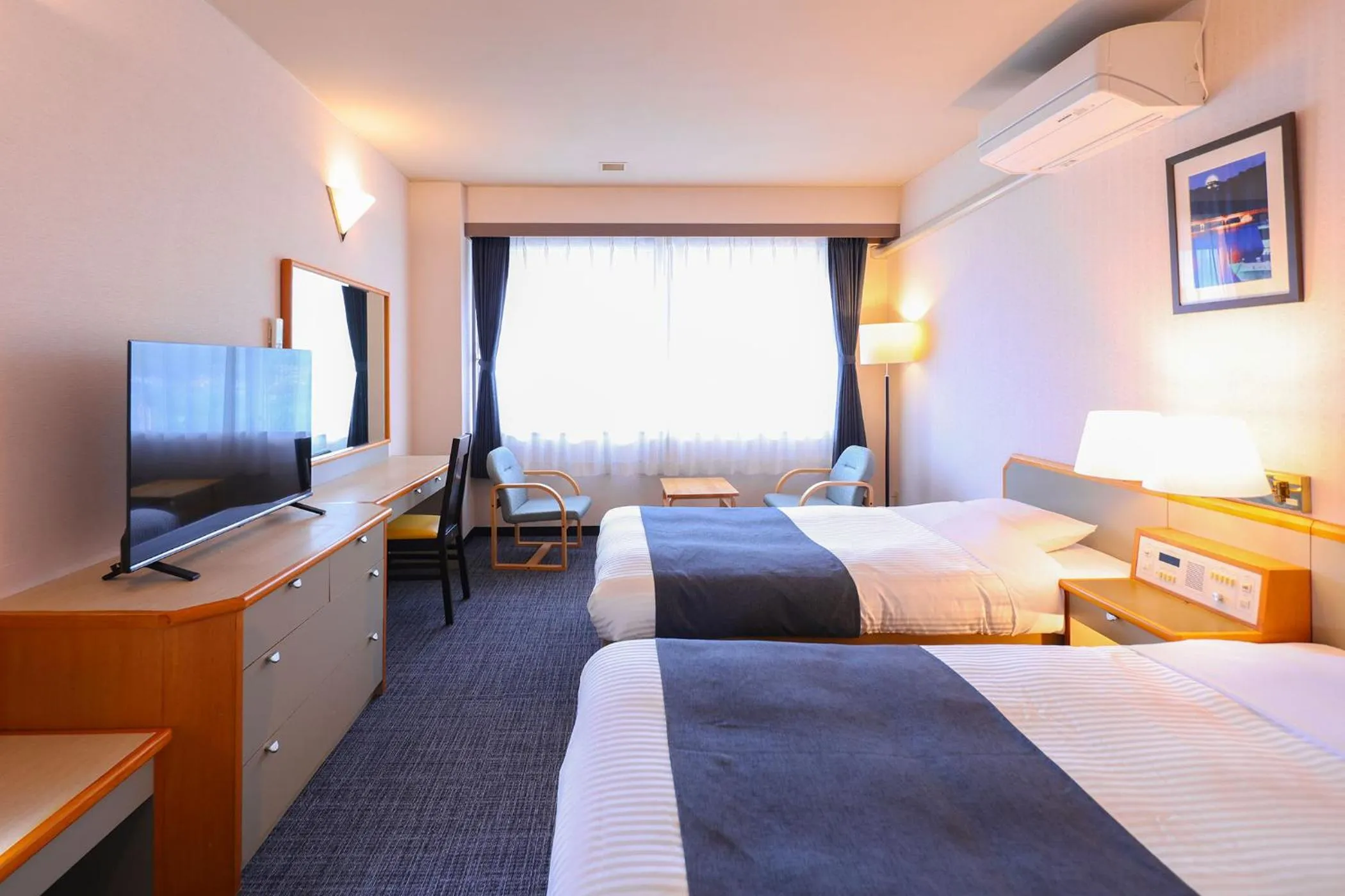 Bed in Ooedo Onsen Monogatari Premium Hotel Sokan