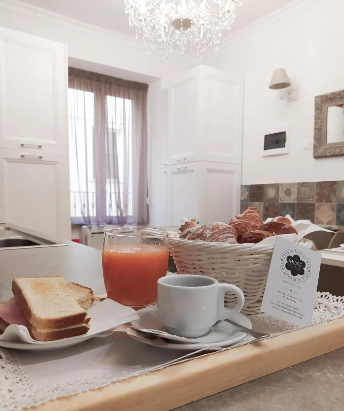 Breakfast in More Cola di Rienzo B&B