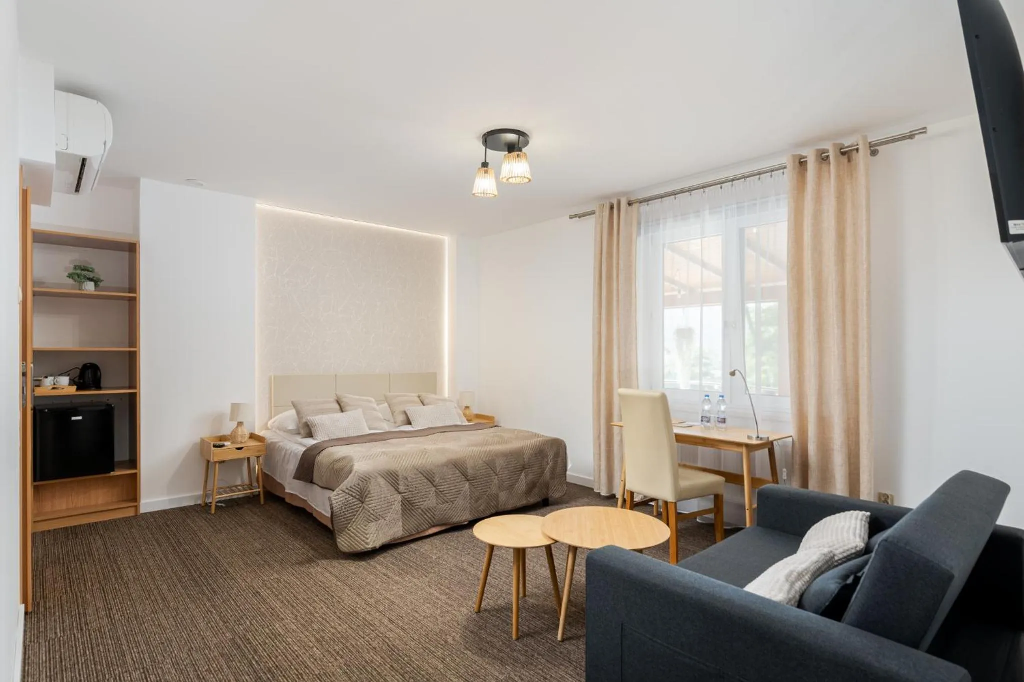 Bed in Hotel Łaziska