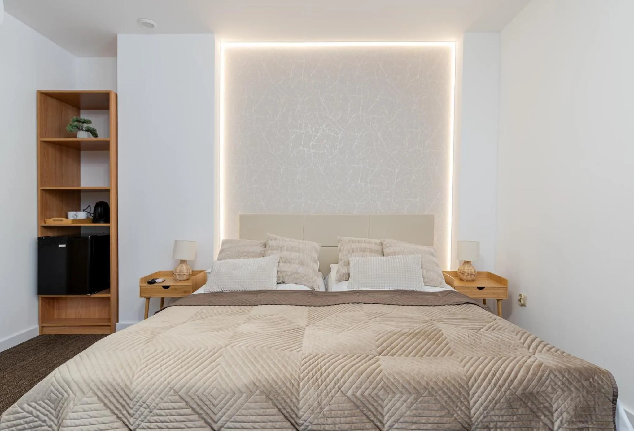 Bed in Hotel Łaziska