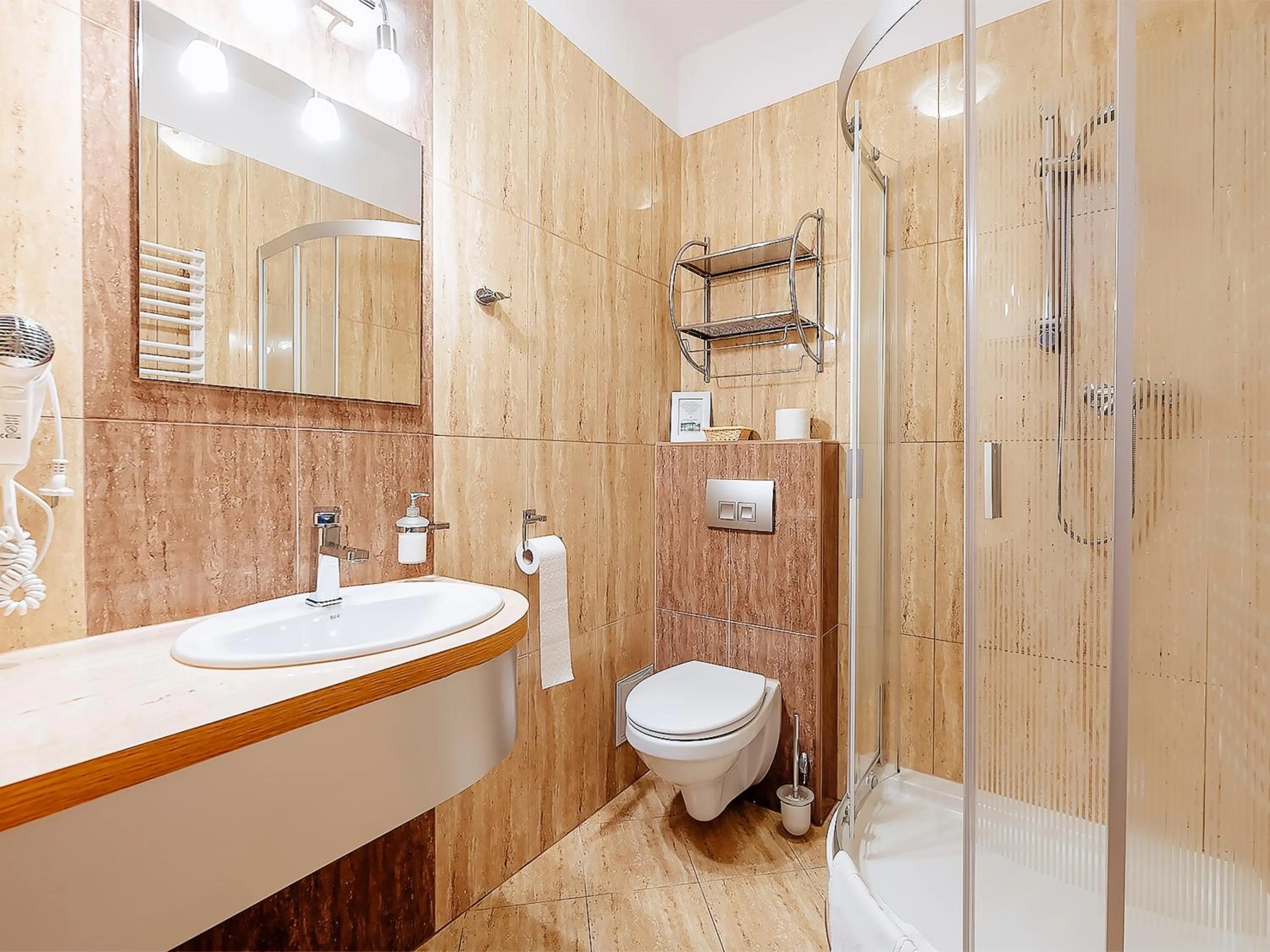 Shower in Hotel Łaziska