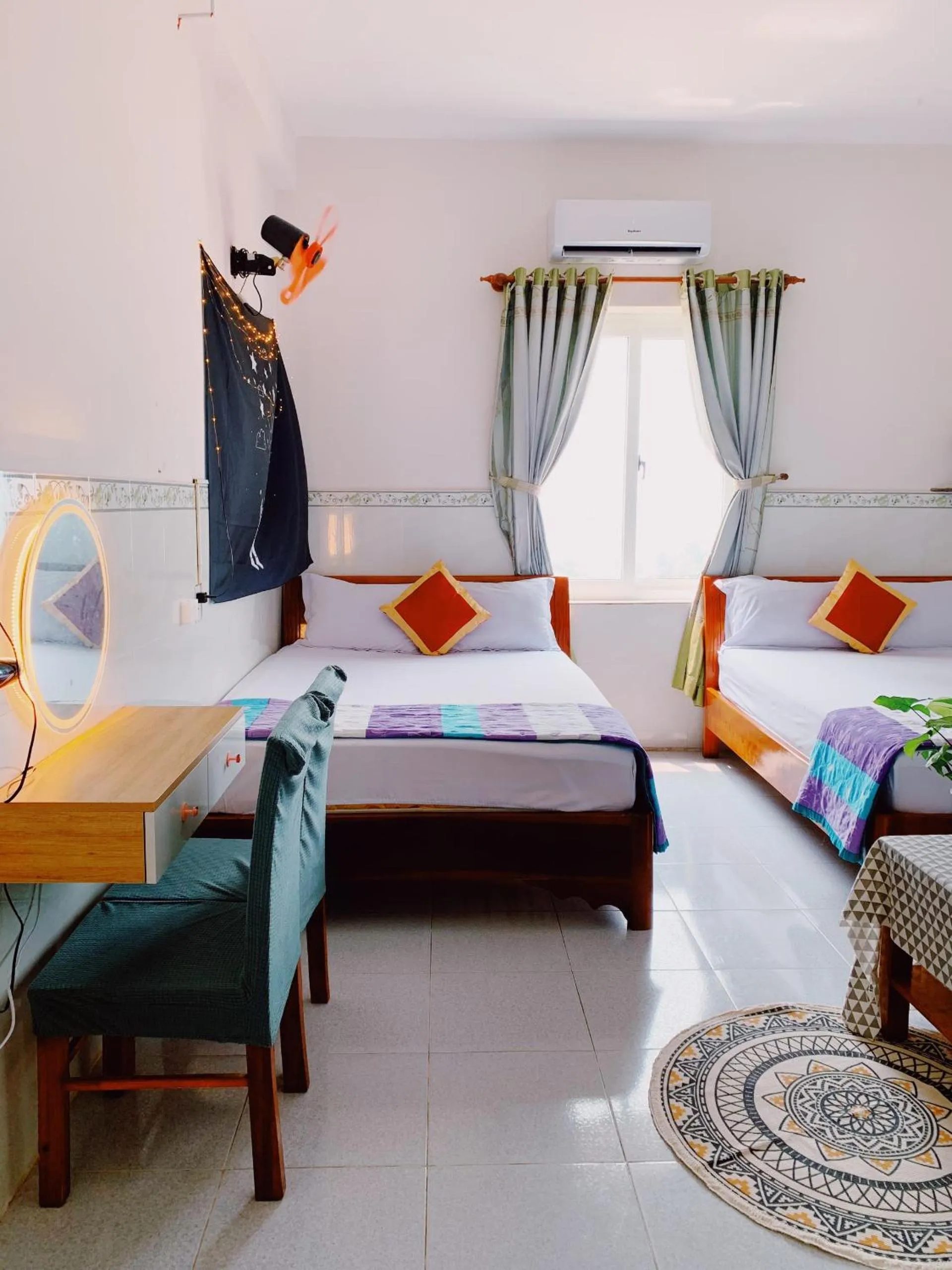 Bed in Phu Quy Hotel