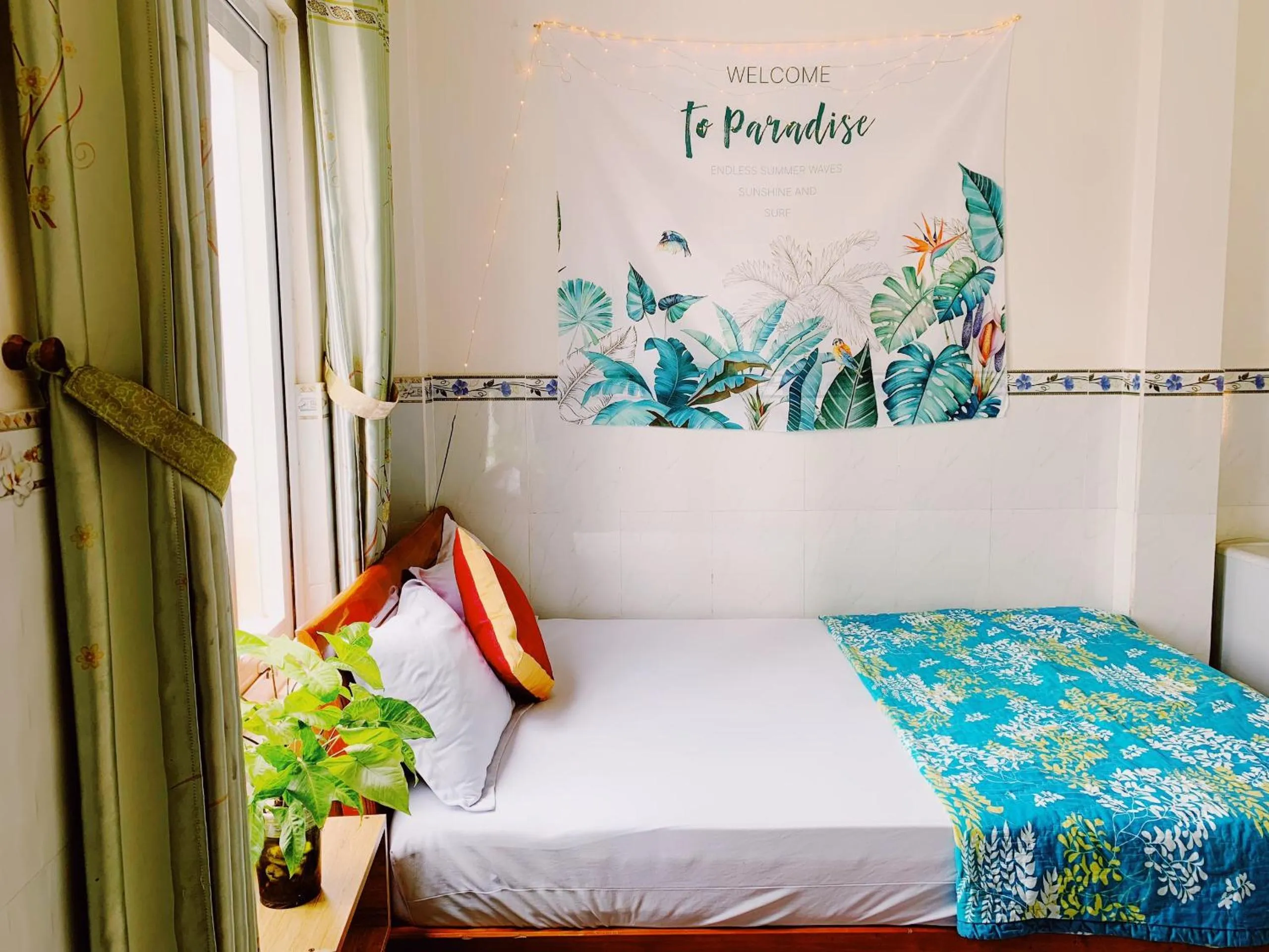 Bed in Phu Quy Hotel