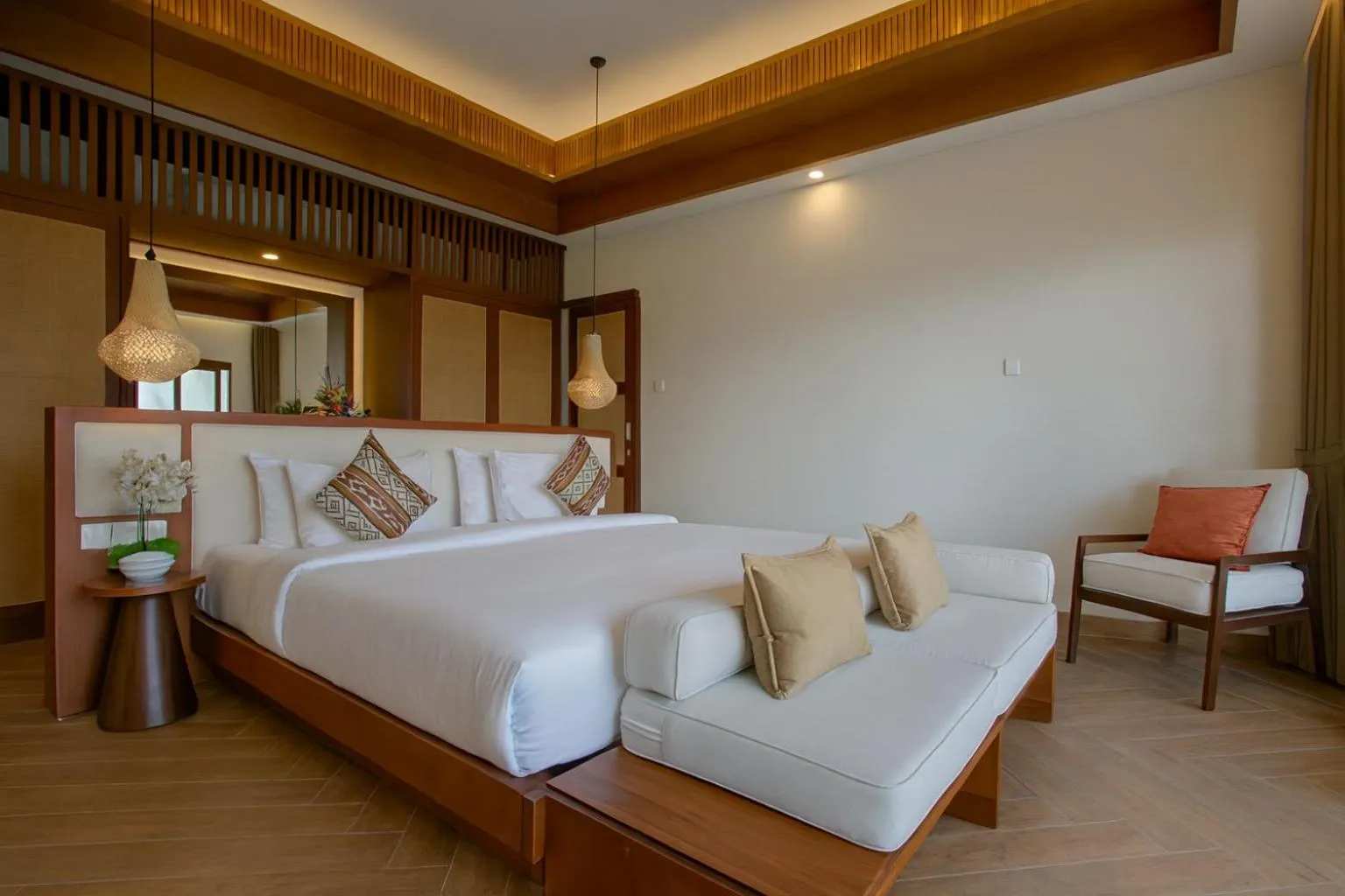 Photo of the whole room, Bed in My Villa and Resort Canggu