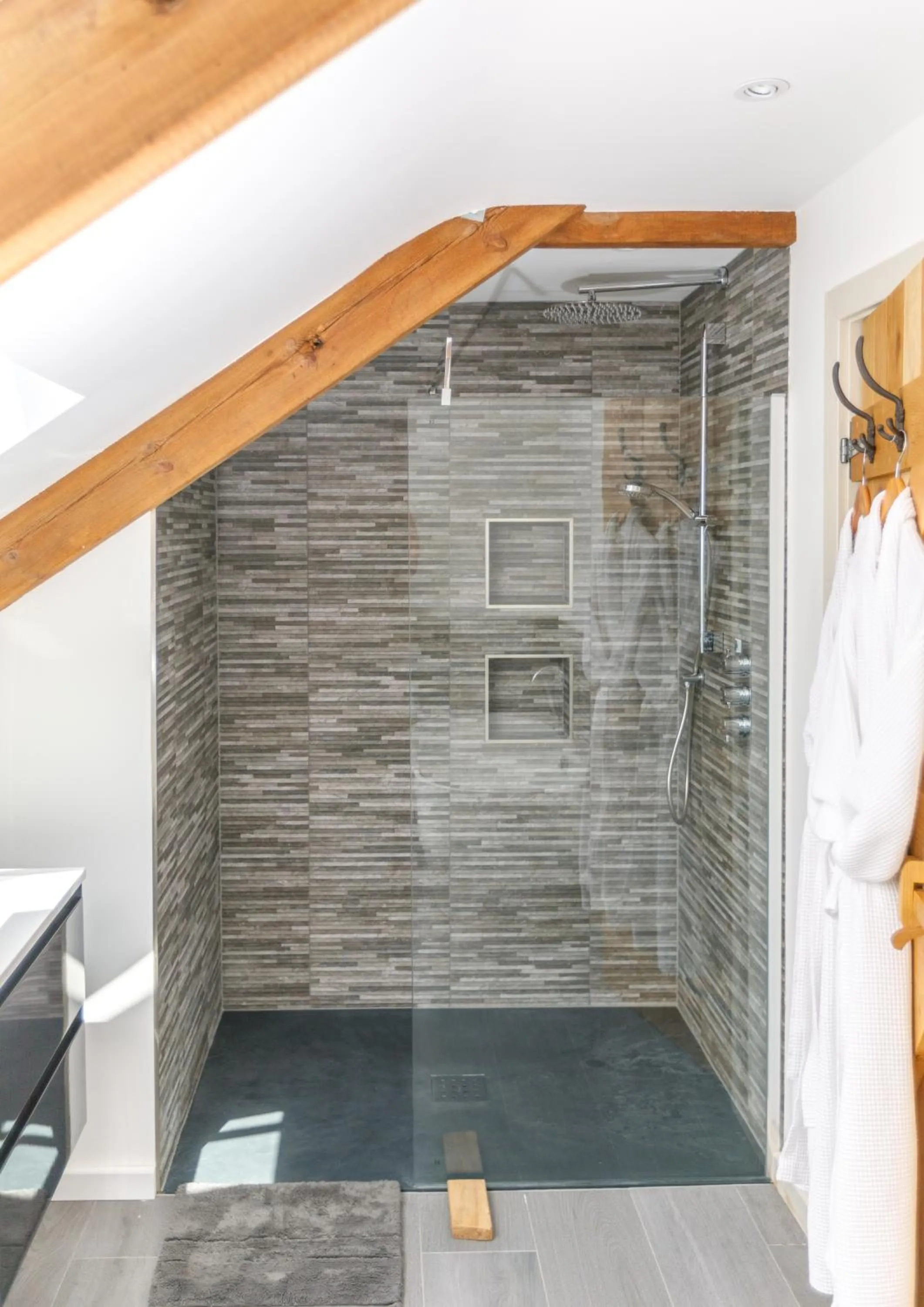 Shower in Trewornan Manor