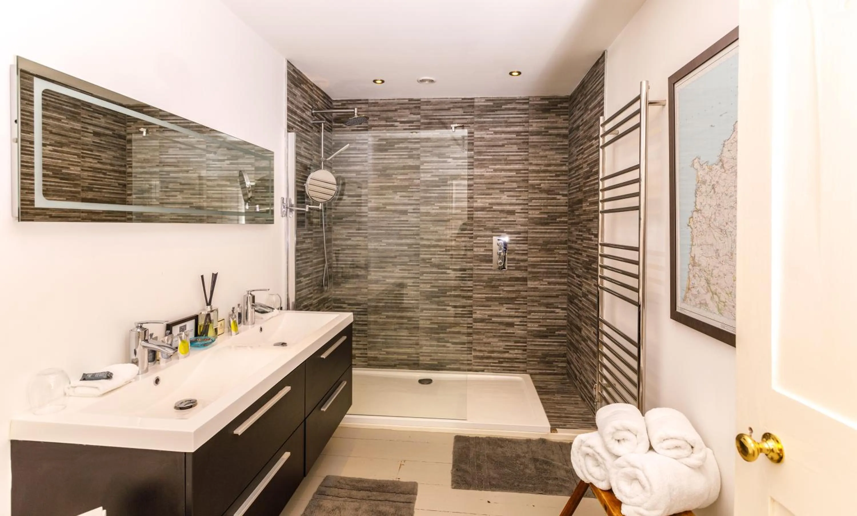 Bathroom in Trewornan Manor