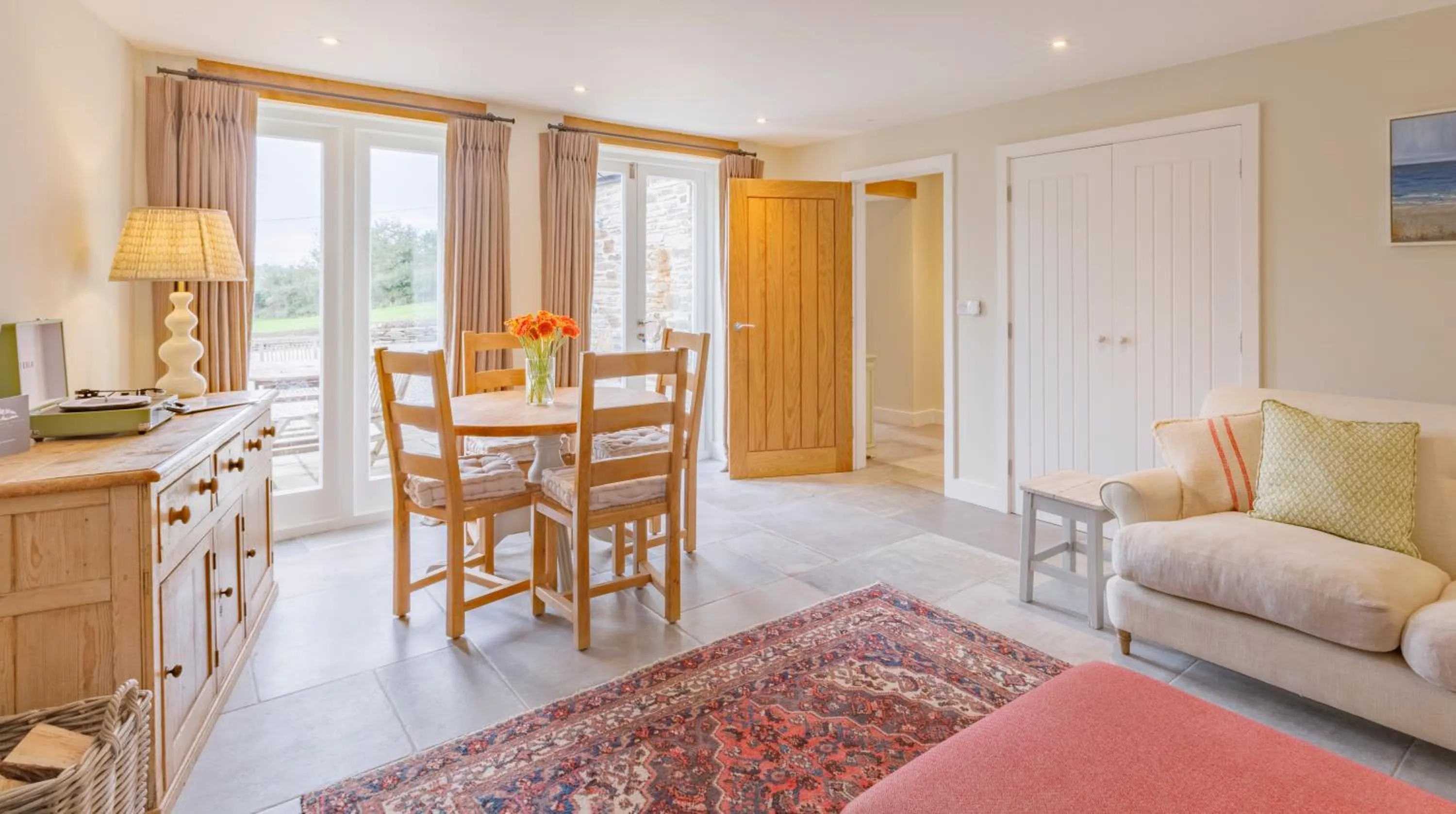 Living room in Trewornan Manor
