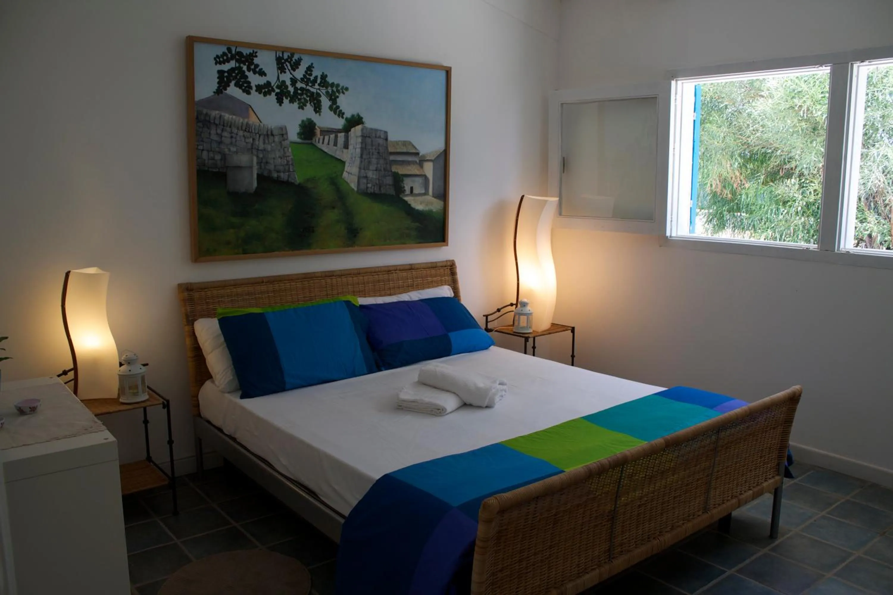 Bed in Villa Porto Ulisse