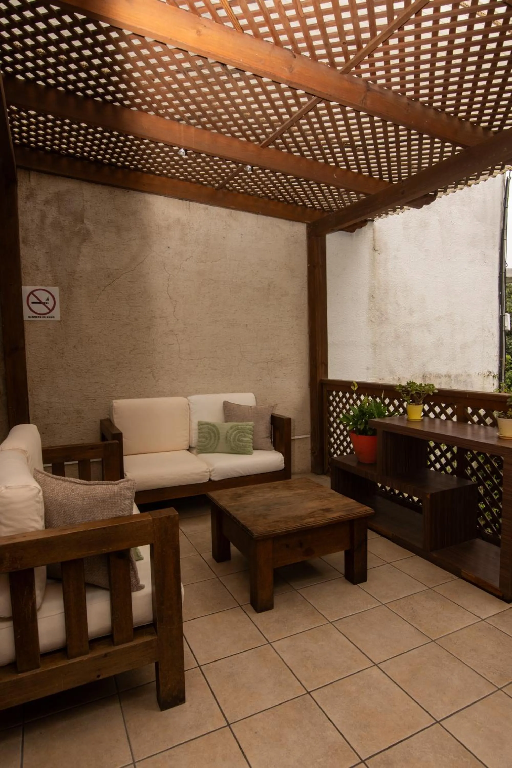 Seating area in In & Out Hotel