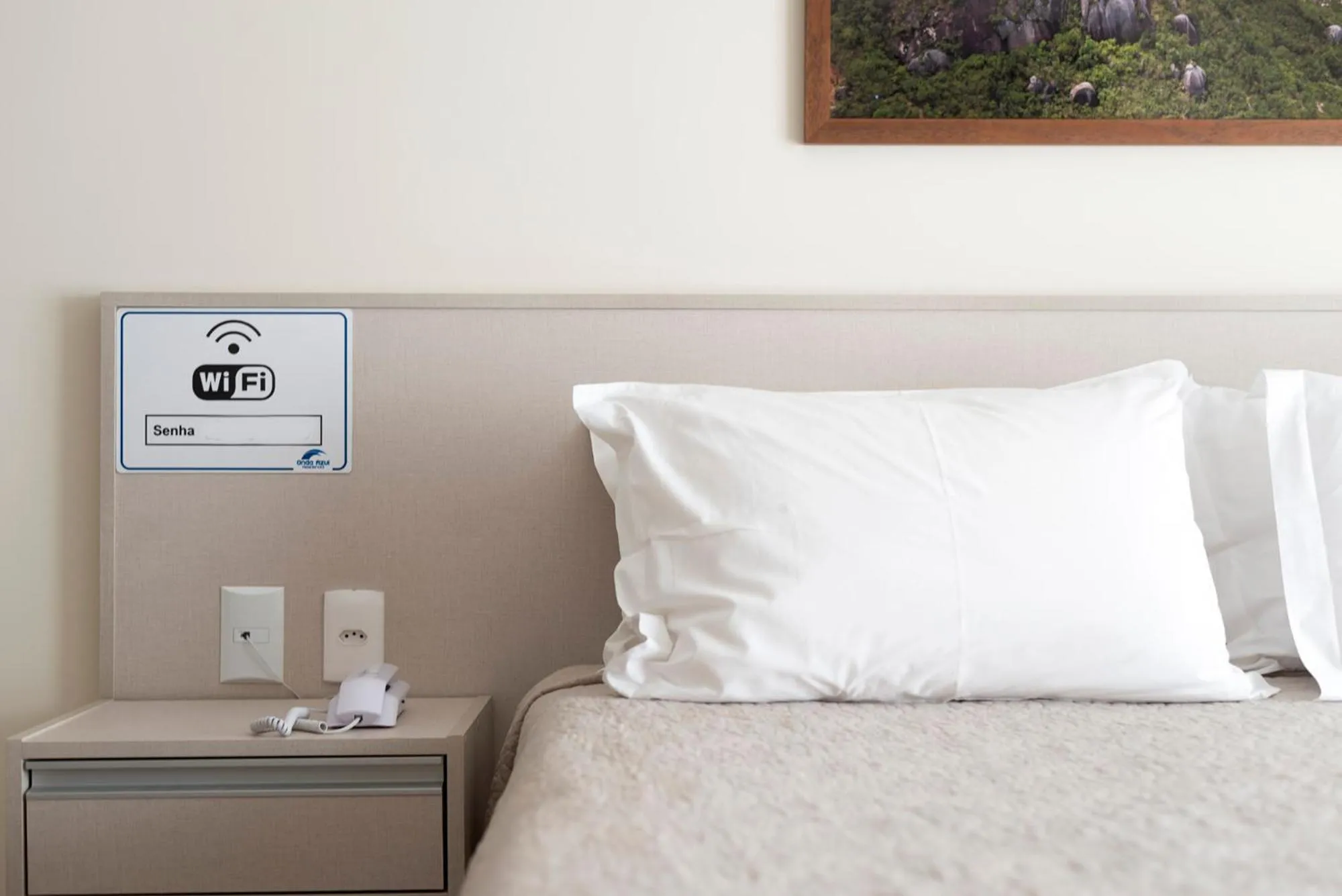 Decorative detail, Bed in Residencial Onda Azul