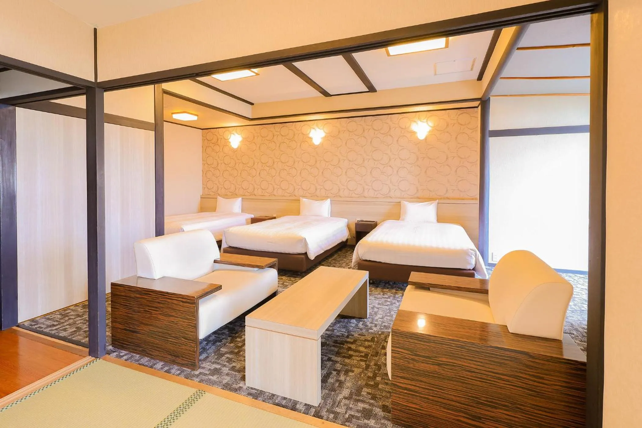 Bed in Ooedo Onsen Monogatari Premium Atami