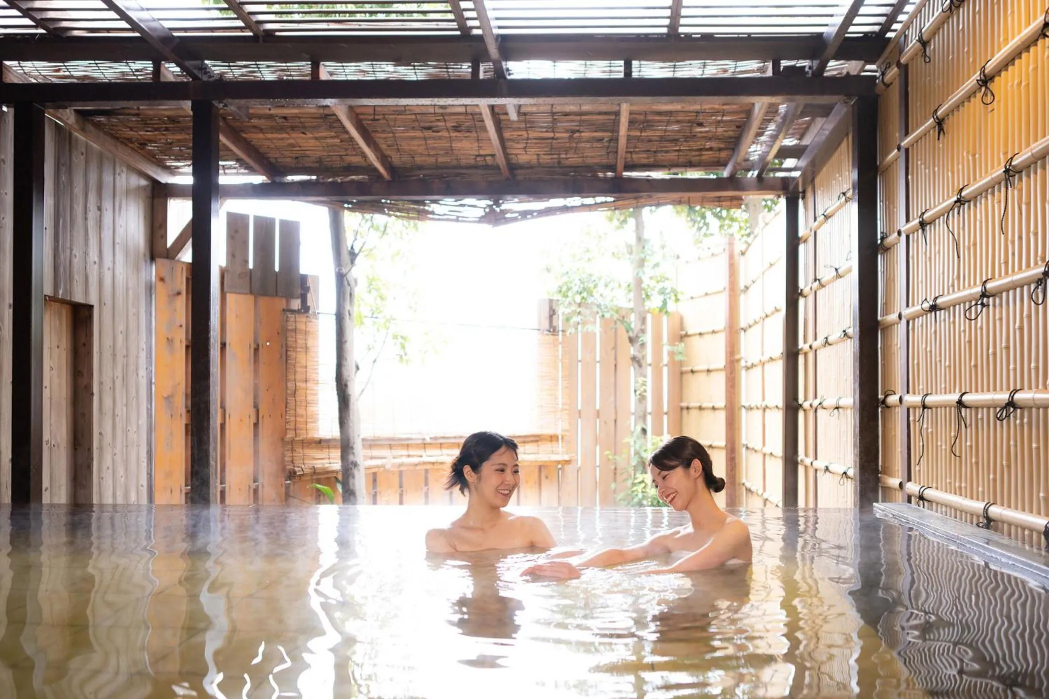 Hot Spring Bath in Ooedo Onsen Monogatari Premium Atami
