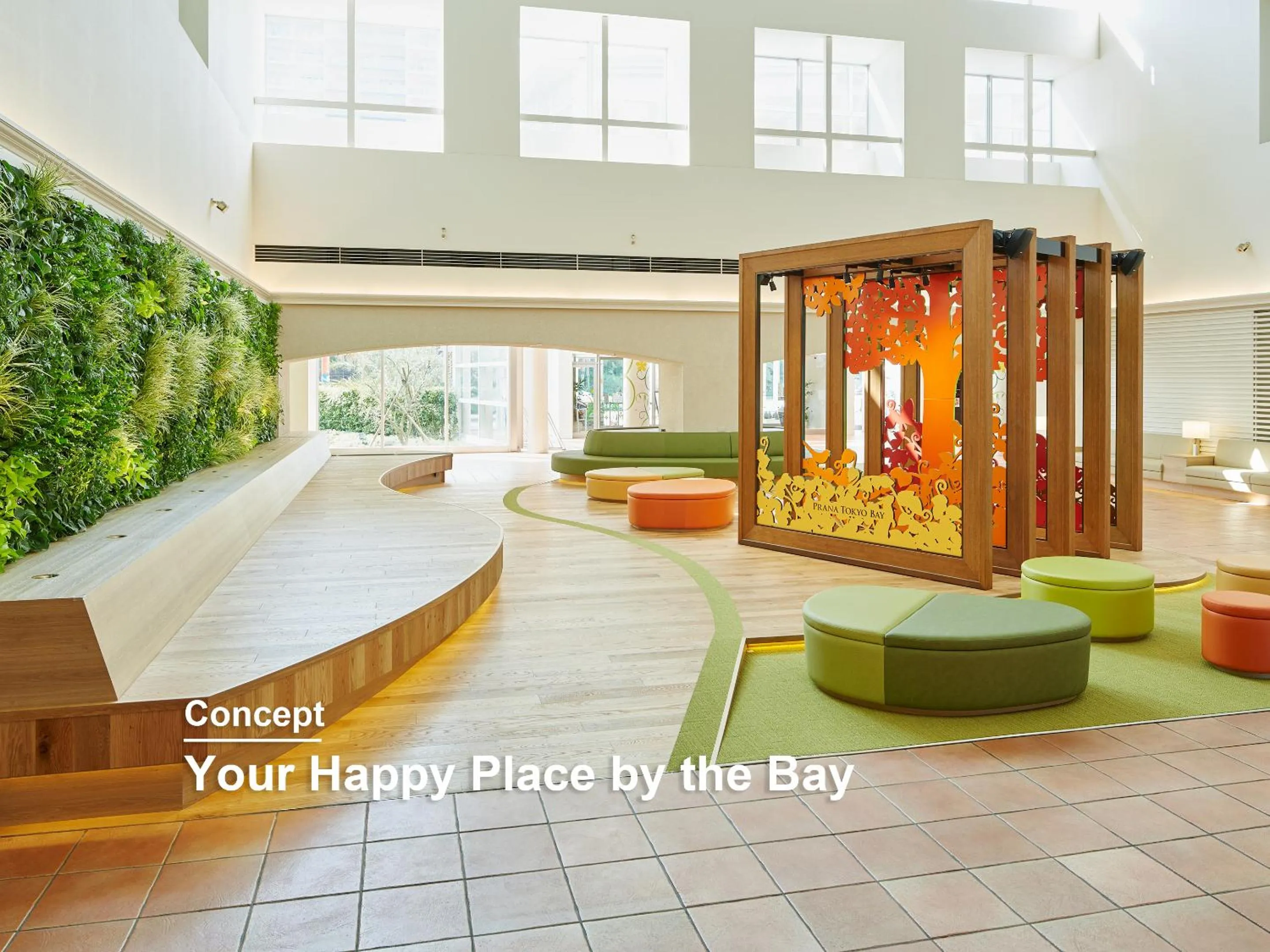 Decorative detail in Mitsui Garden Hotel Prana Tokyo Bay