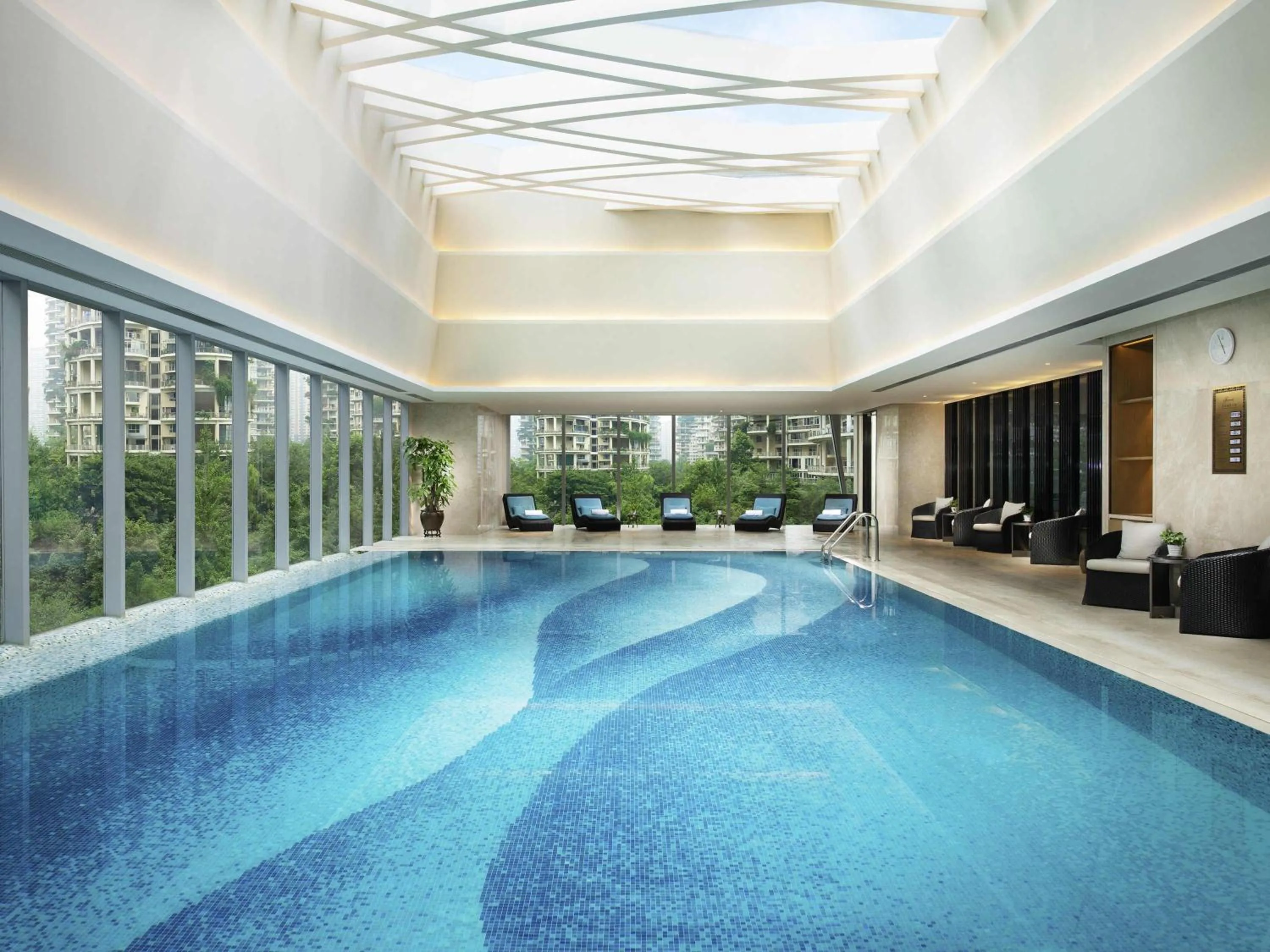Pool view in Fairmont Chengdu