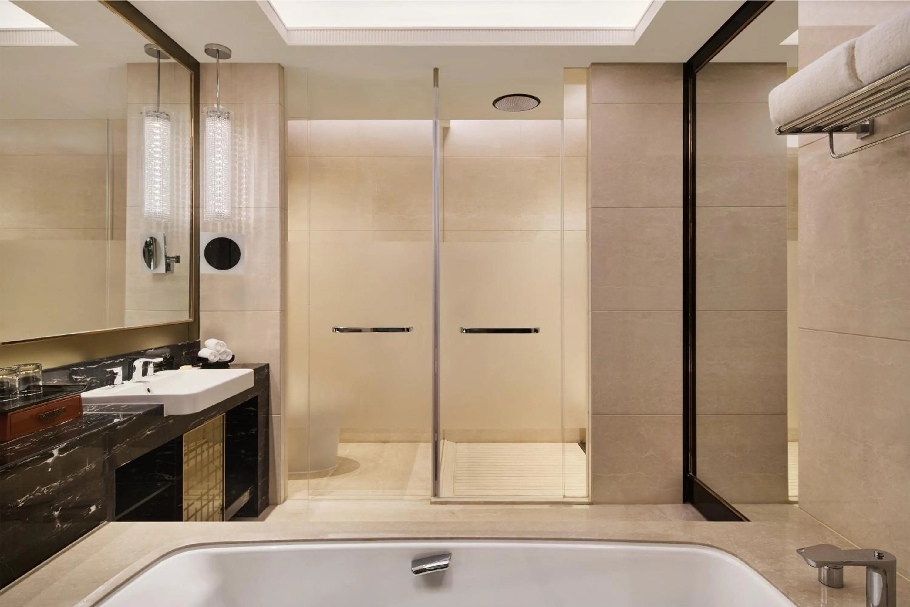 Bathroom in Vignette Collection Palm Springs Hotel Chengdu by IHG