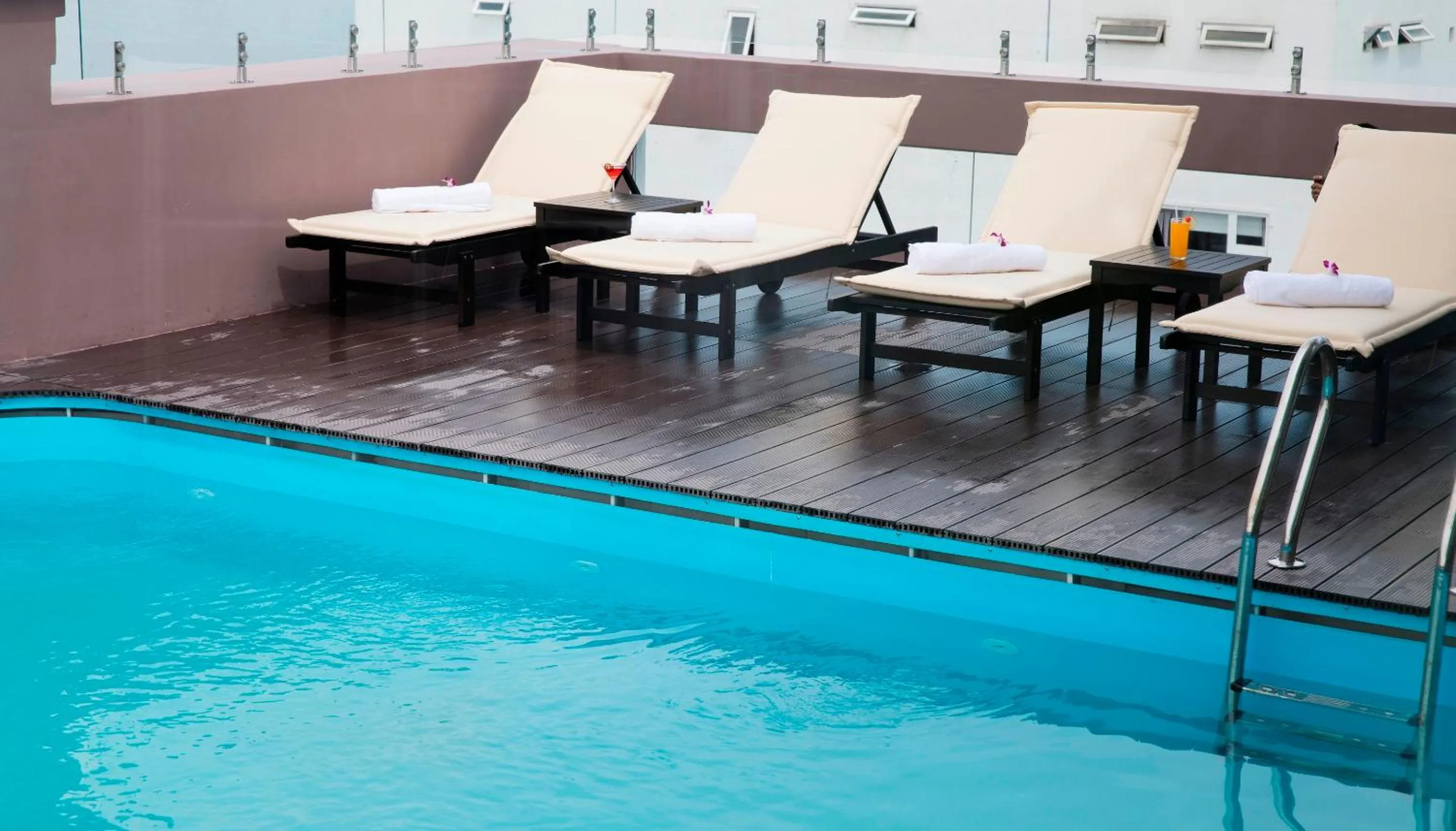 Pool view in Meriton Hotel Nha Trang