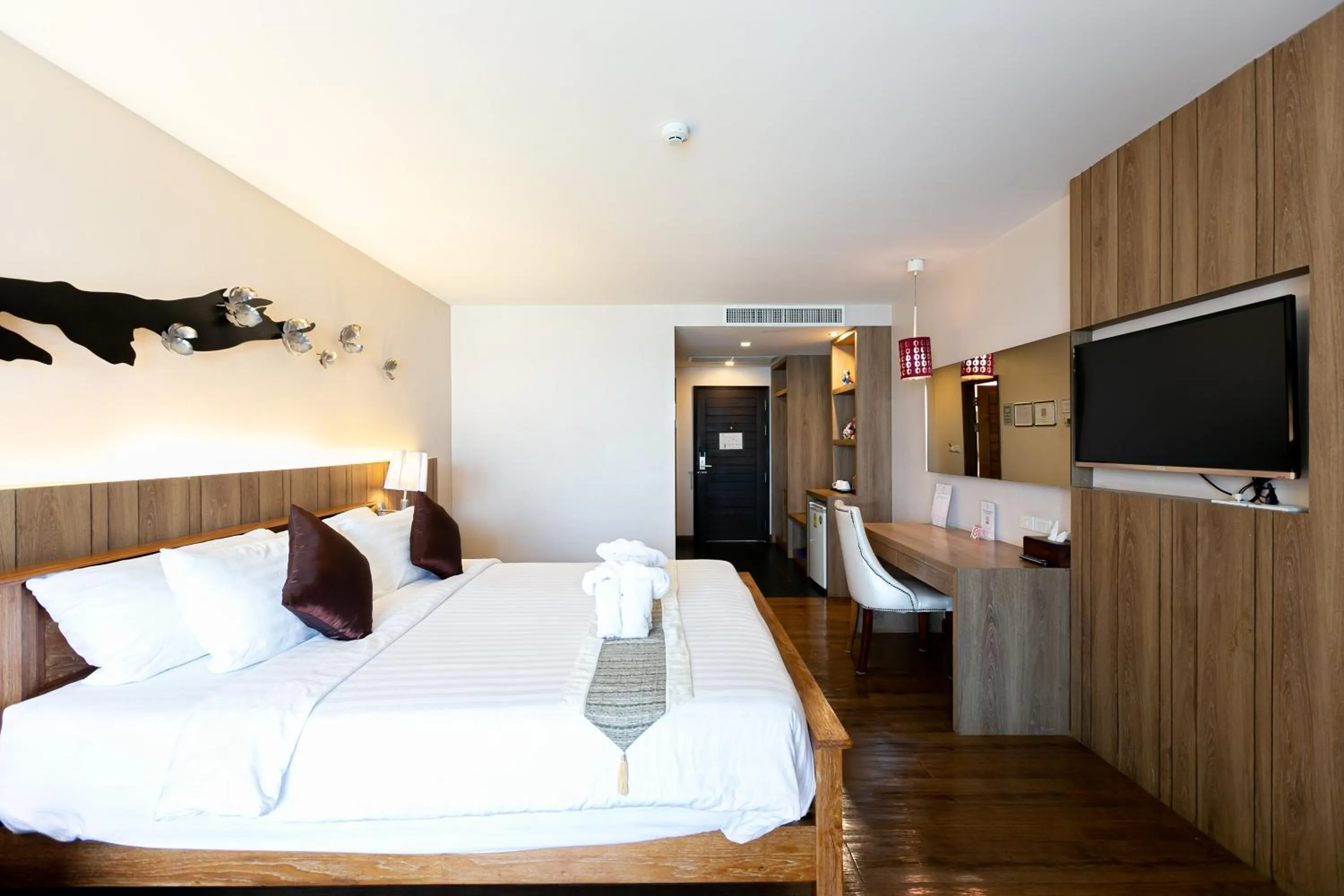 Bed in Grand Ratchapruek Hotel