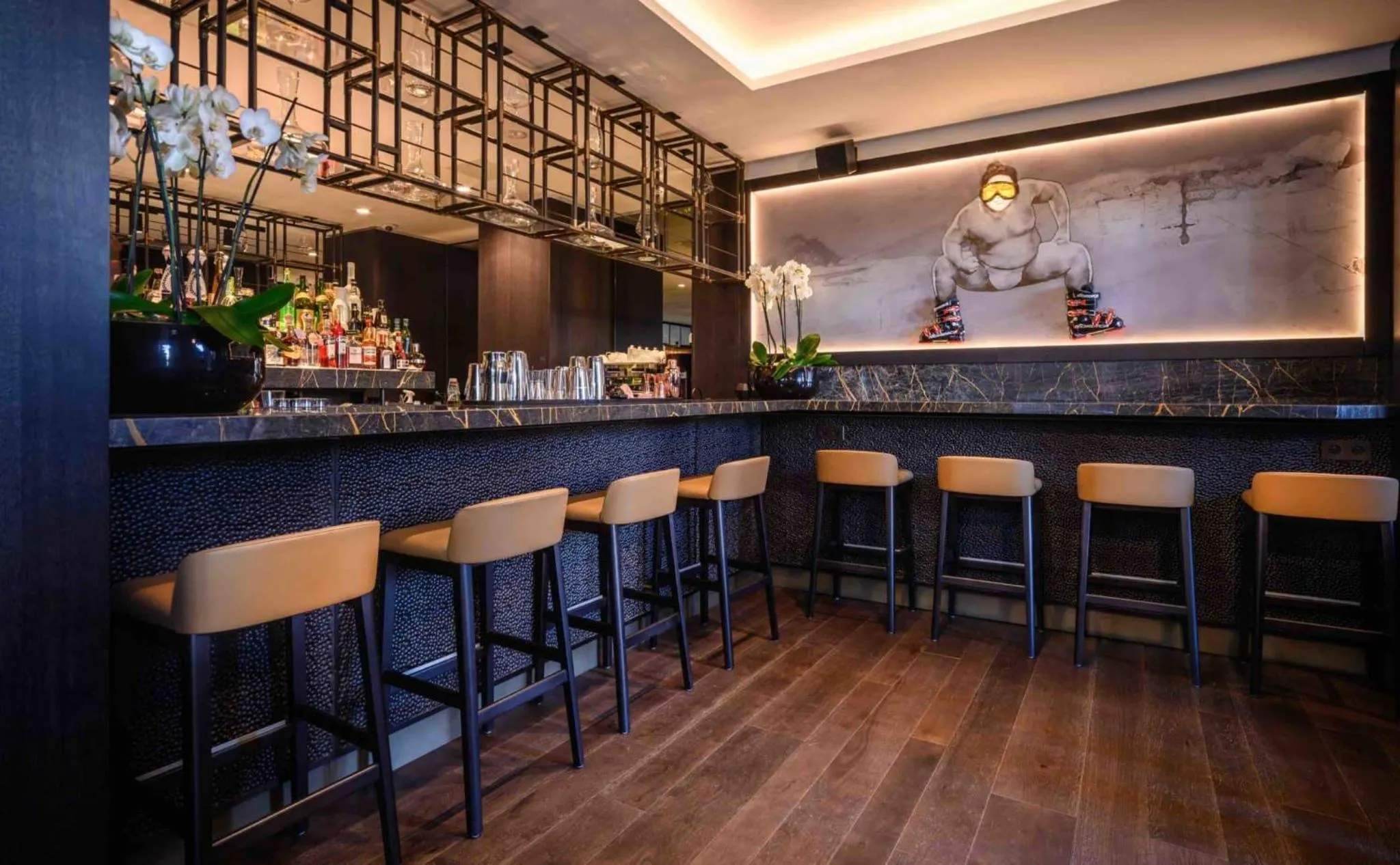 Lounge or bar in Six Senses Residences & Spa Courchevel