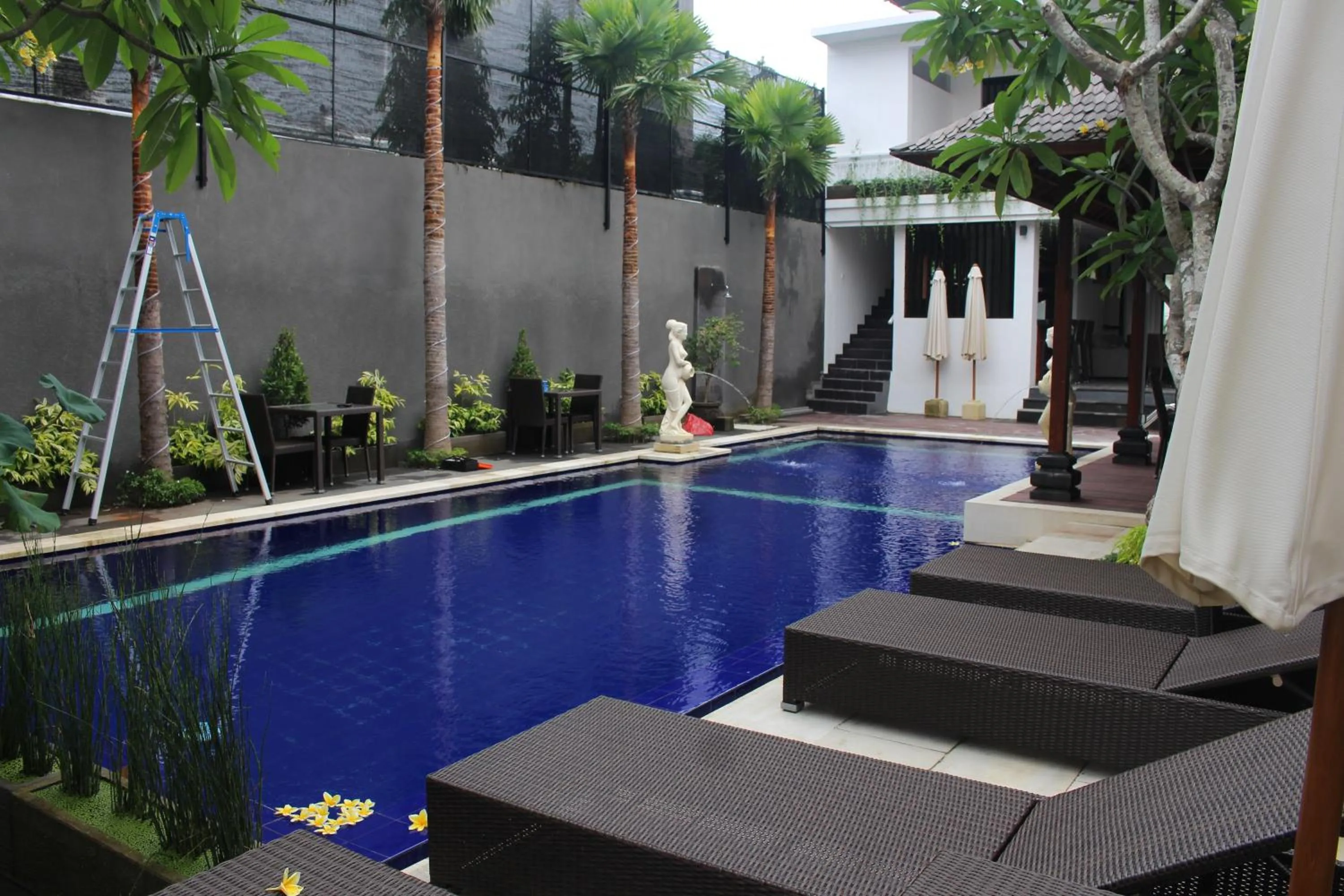 Pool view in The Diana Suite