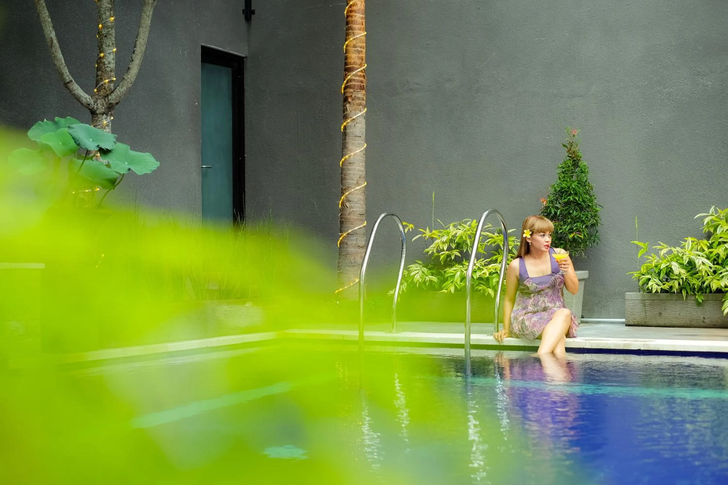 Pool view in The Diana Suite