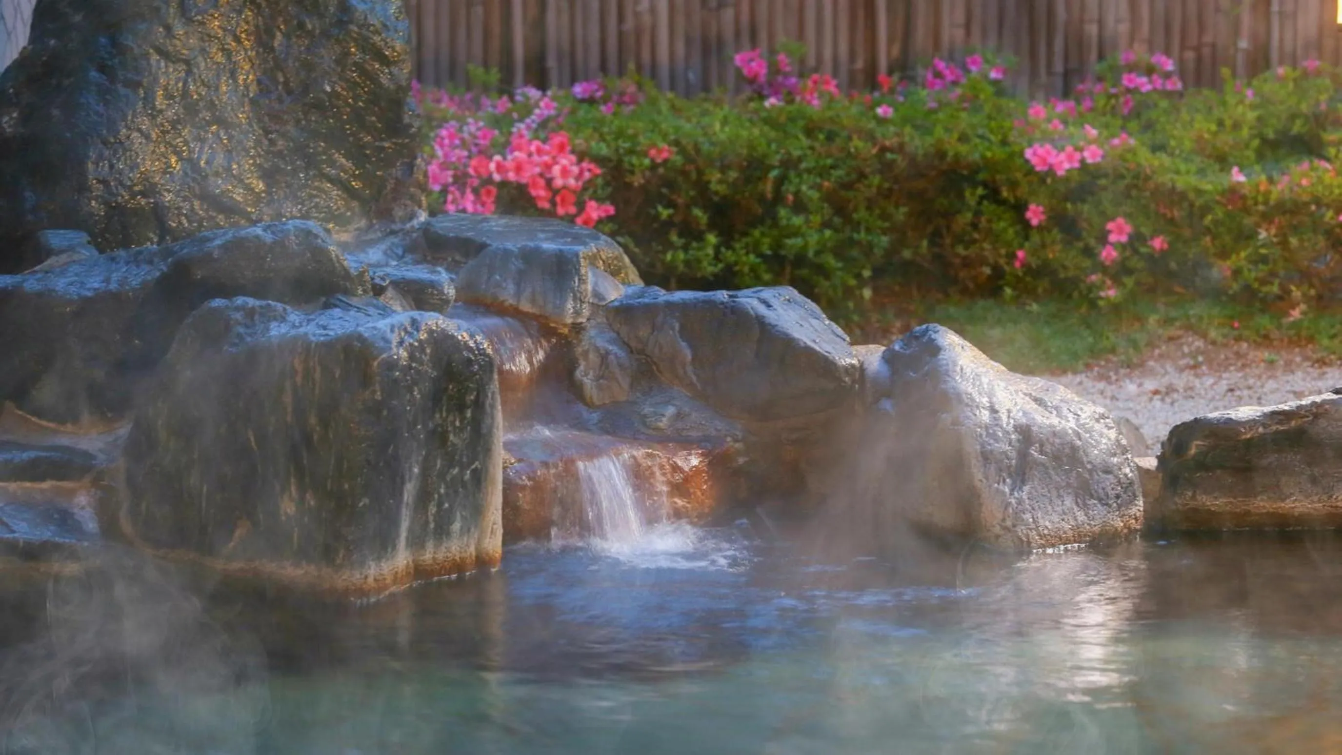 Open Air Bath in Ooedo Onsen Monogatari Aizu