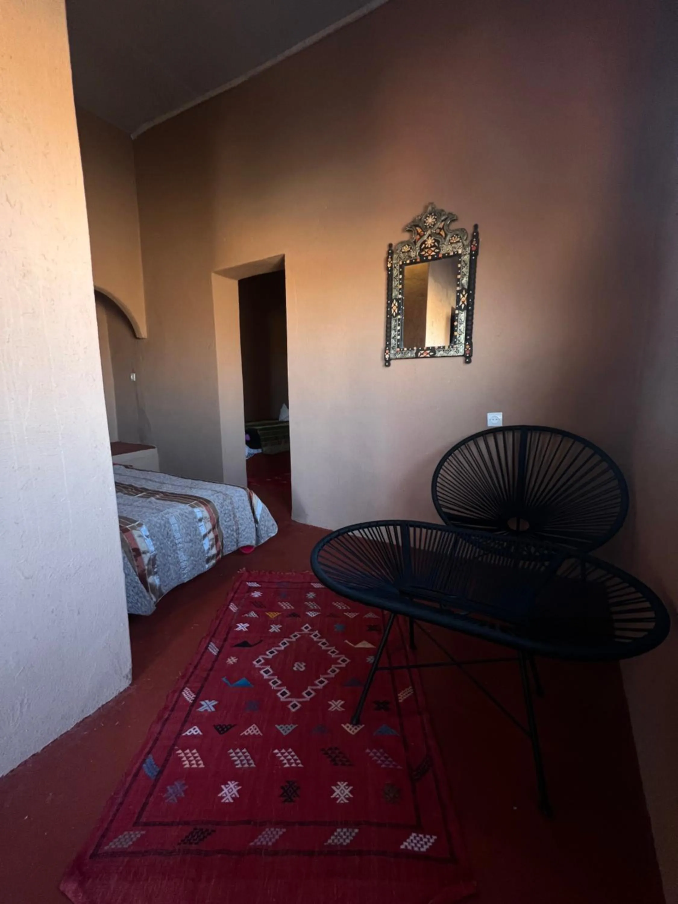 Bed in Auberge Ksar Ait Ben Haddou