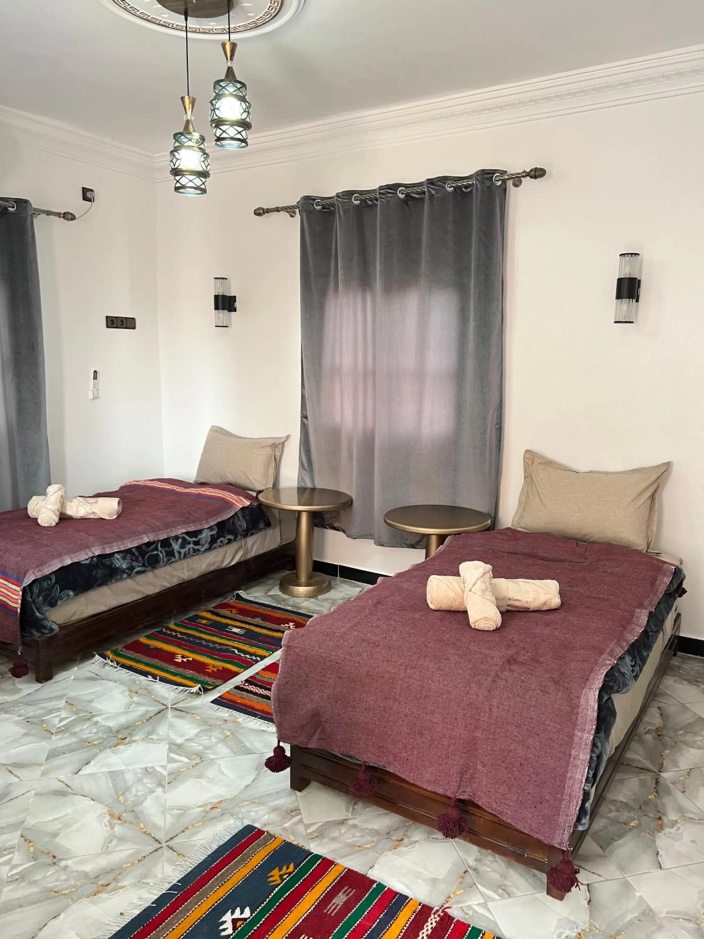 Bed in Auberge Ksar Ait Ben Haddou