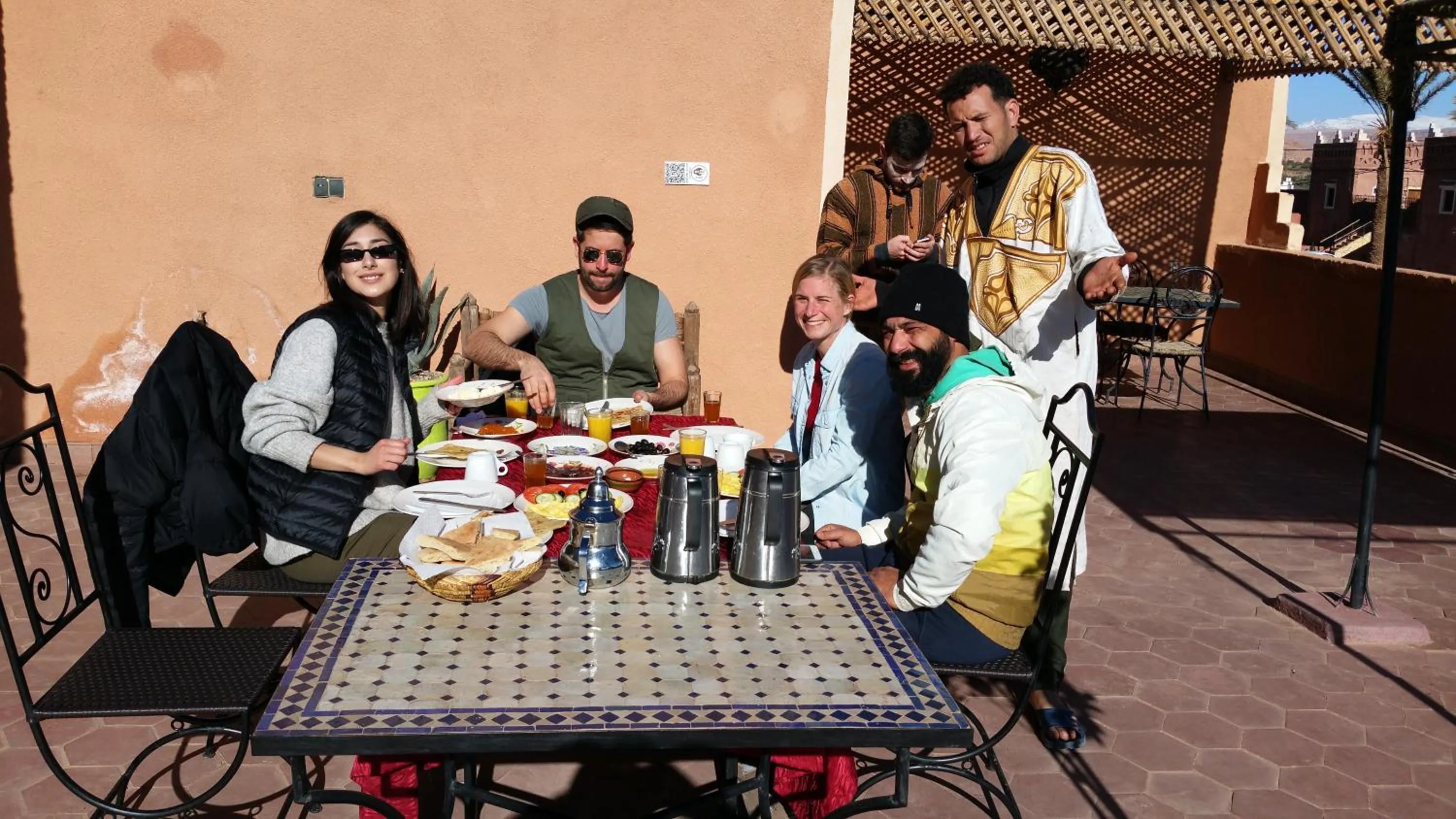People in Auberge Ksar Ait Ben Haddou